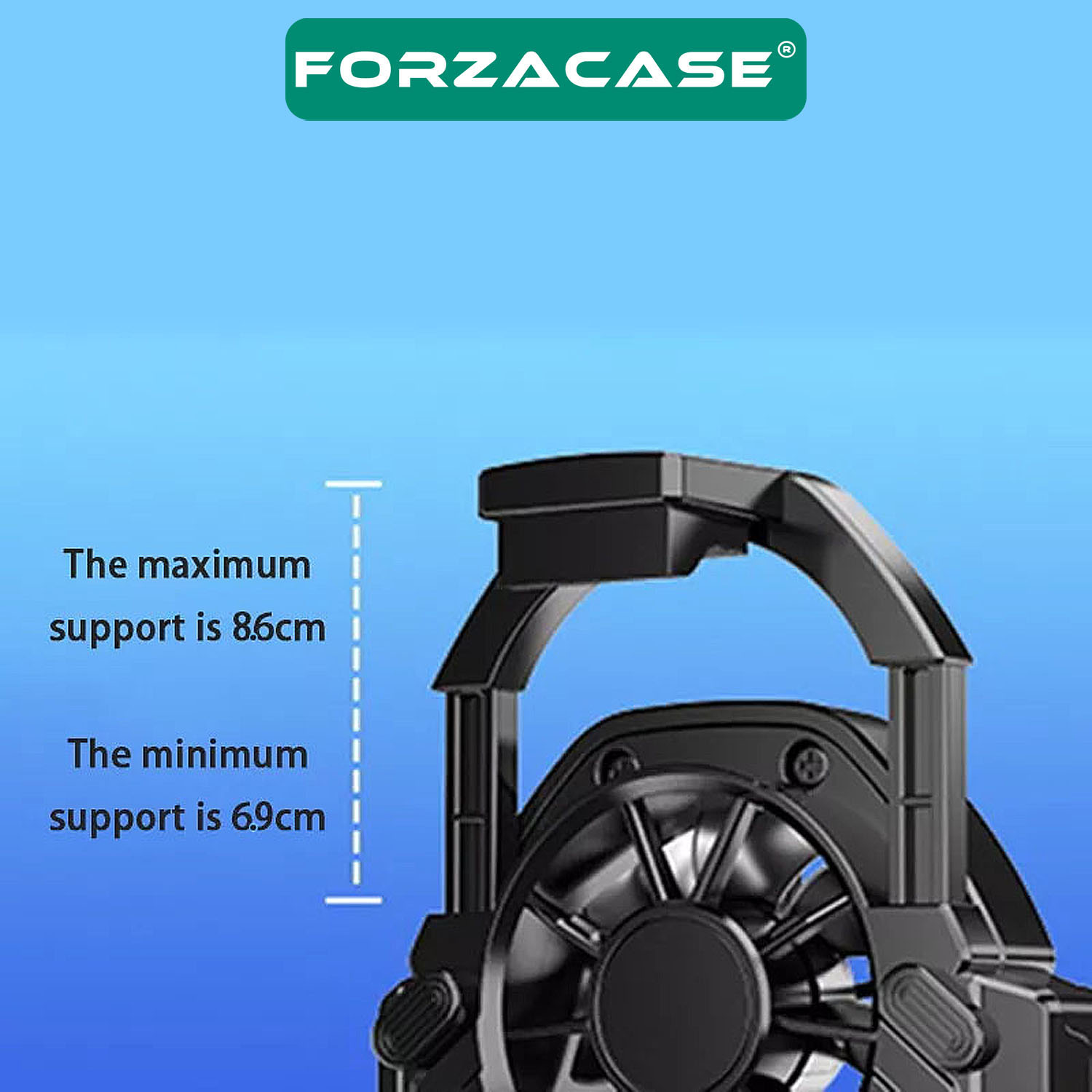 Forzacase%206500%20RPM%20Çift%20Fanlı%20Kablosuz%20Şarjlı%20300%20mAh%20Cep%20Telefonu%20Isı%20Önleyici%20Soğutucu%20Fan%20-%20FC603