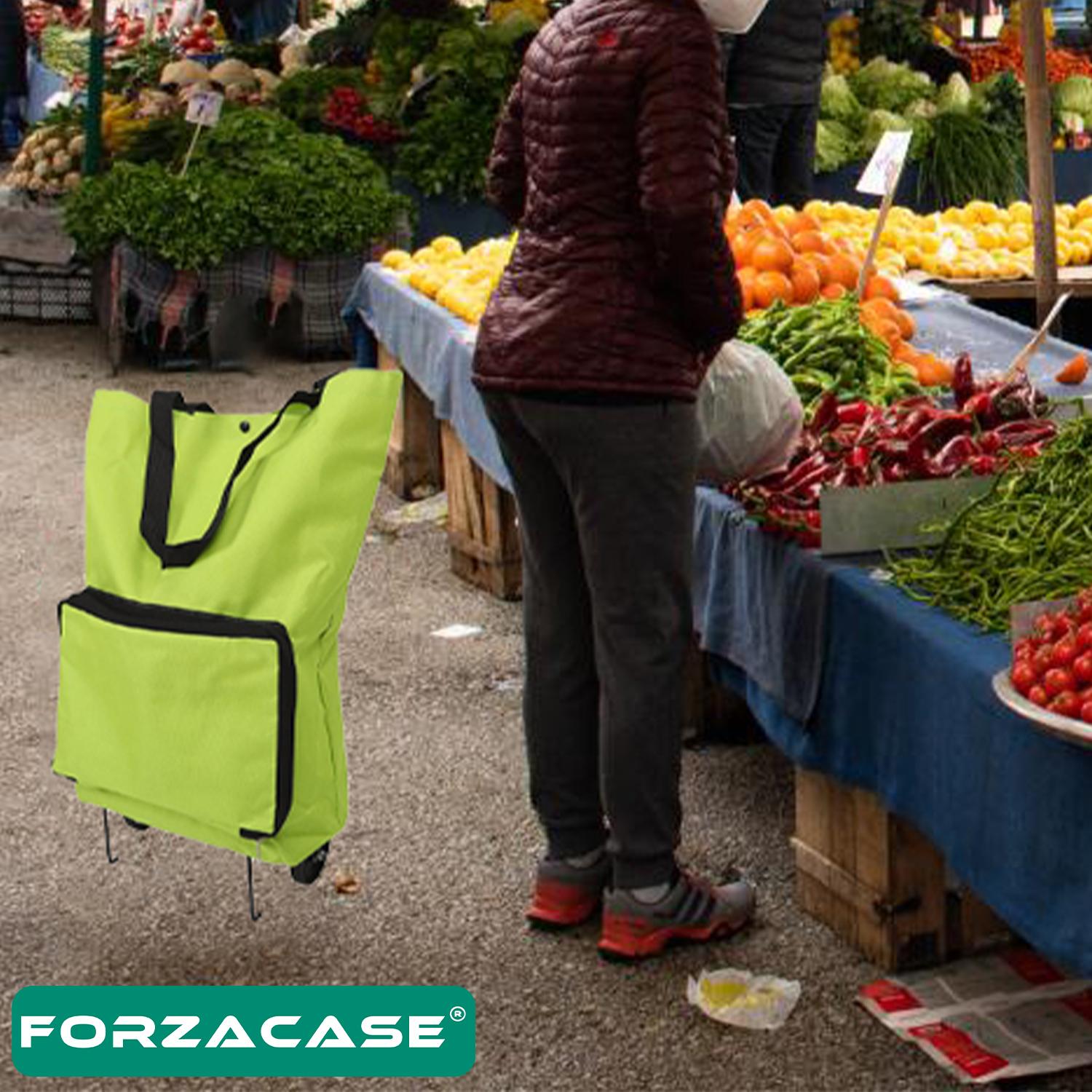 Forzacase%20Pratik%20Katlanabilir%20Tekerlekli%20Pazar%20Market%20Arabası%20-%20FC609