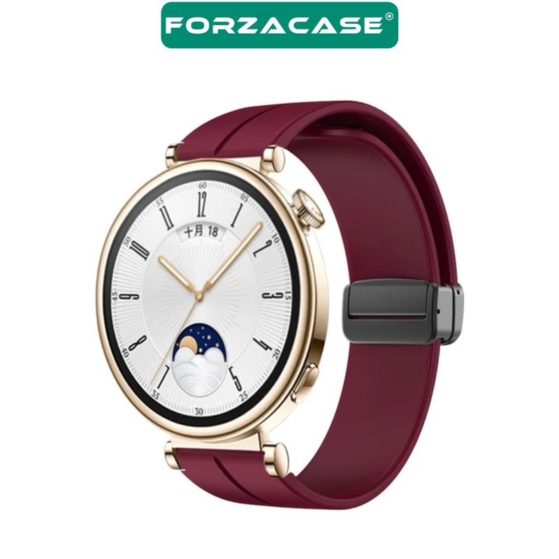 Forzacase%20Huawei%20Watch%20GT4%2041mm%20uyumlu%20Manyetik%20Tokalı%20Silikon%20Kordon%20Kayış%20-%20FC612