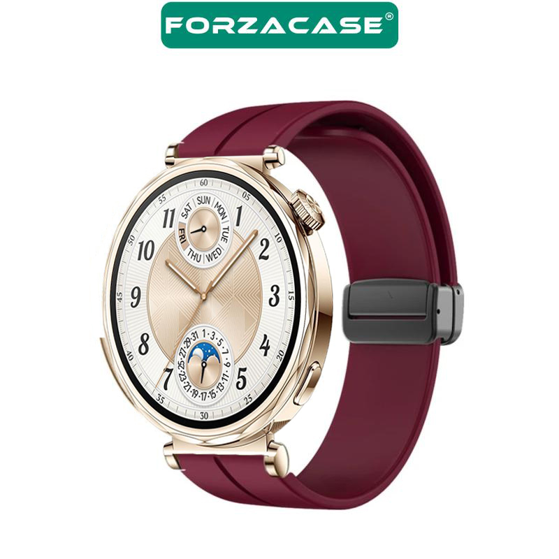 Forzacase%20Huawei%20Watch%20GT5%2041mm%20uyumlu%20Manyetik%20Tokalı%20Silikon%20Kordon%20Kayış%20-%20FC612