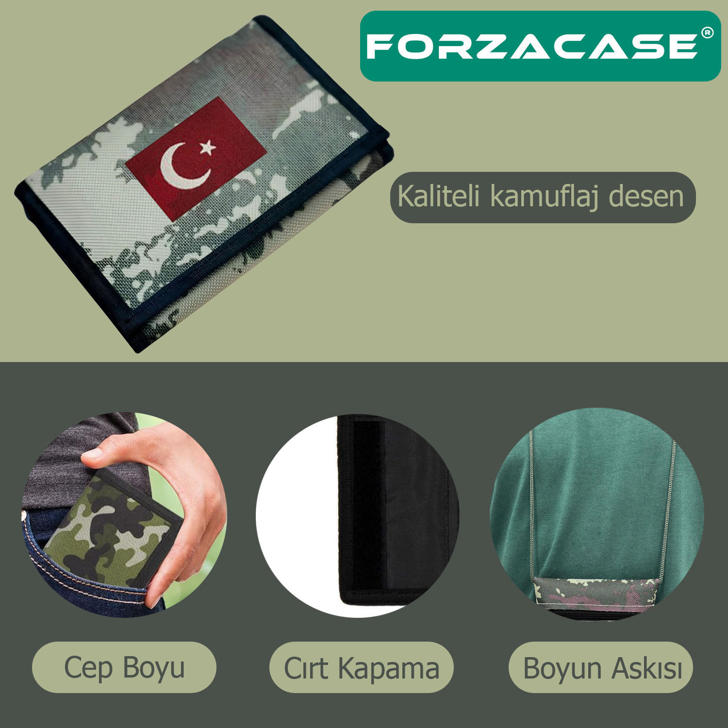 Forzacase%204%20Göz%20İç%20Fermuarlı%20Cırt%20Kapamalı%20Boyun%20Asmalı%20Asker%20Cüzdanı%20Türkiye%20Bayrak%20Desen%20-%20FC616