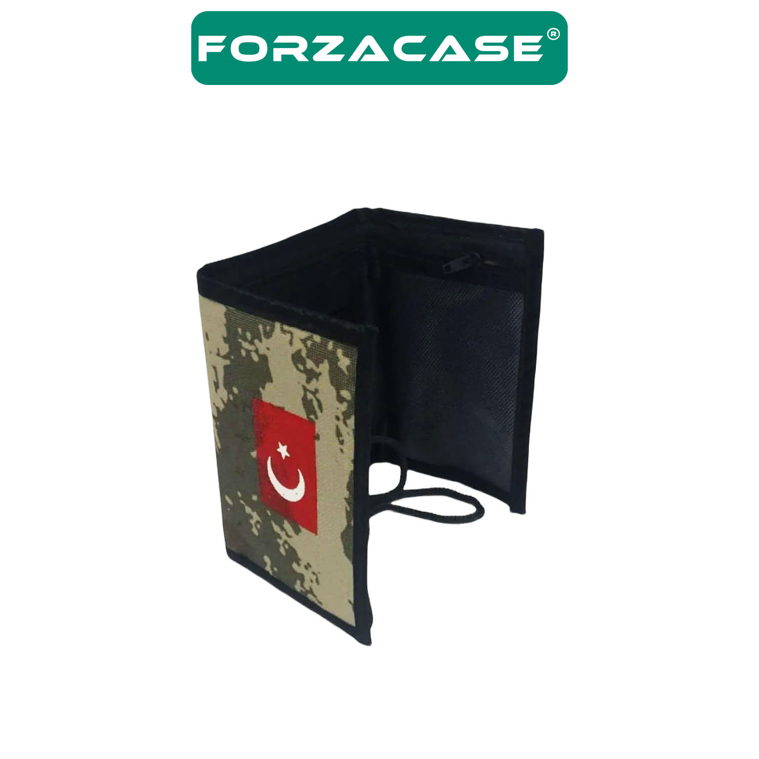 Forzacase%204%20Göz%20İç%20Fermuarlı%20Cırt%20Kapamalı%20Boyun%20Asmalı%20Asker%20Cüzdanı%20Türkiye%20Bayrak%20Desen%20-%20FC616