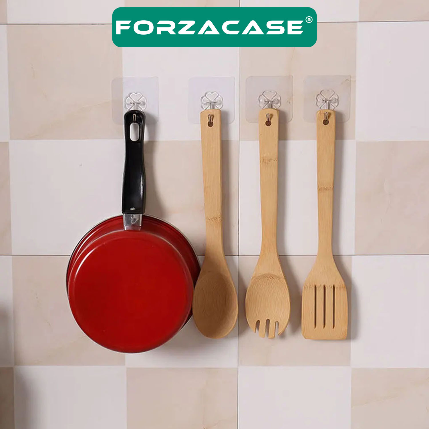 Forzacase%20Ultra%20Güçlü%205%20Adet%20Vantuzlu%20Banyo%20Mutfak%20Raf%20Askısı%20-%20FC621