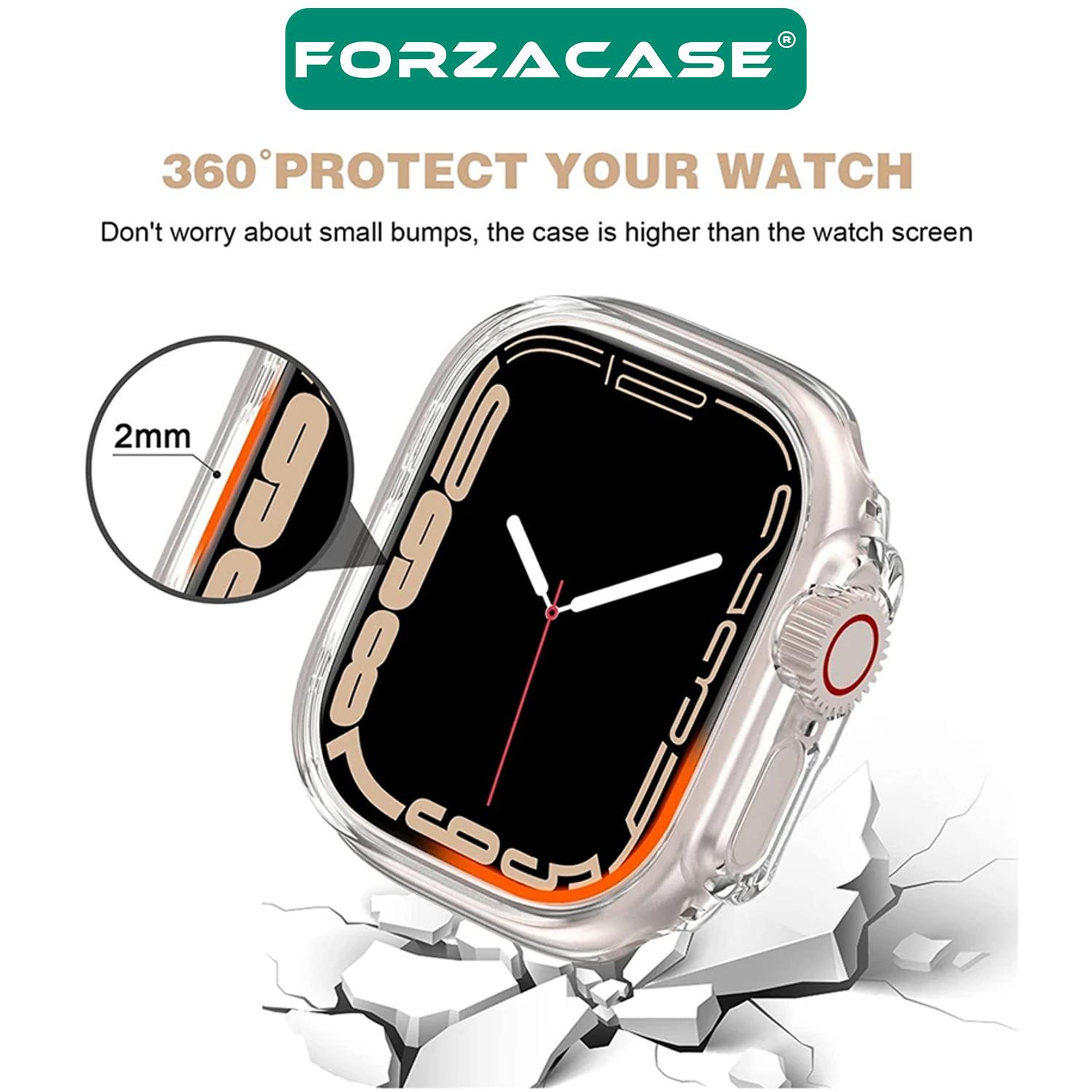 Forzacase%20Apple%20Watch%20Ultra%20/%20Ultra%202%2049mm%20Önü%20Açık%20Sert%20Plastik%20Kılıf%20+%20Ekran%20Koruma%20Filmi%20-%20FC624