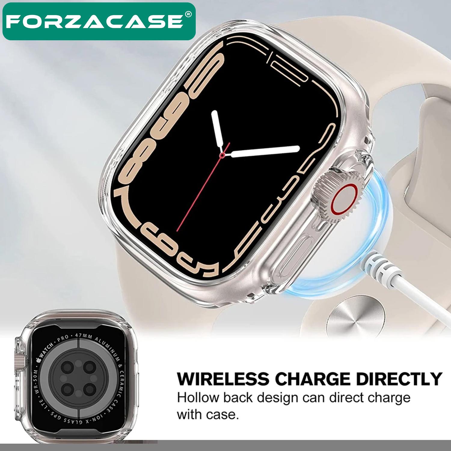 Forzacase%20Apple%20Watch%20Ultra%20/%20Ultra%202%2049mm%20Önü%20Açık%20Sert%20Plastik%20Kılıf%20+%20Ekran%20Koruma%20Filmi%20-%20FC624