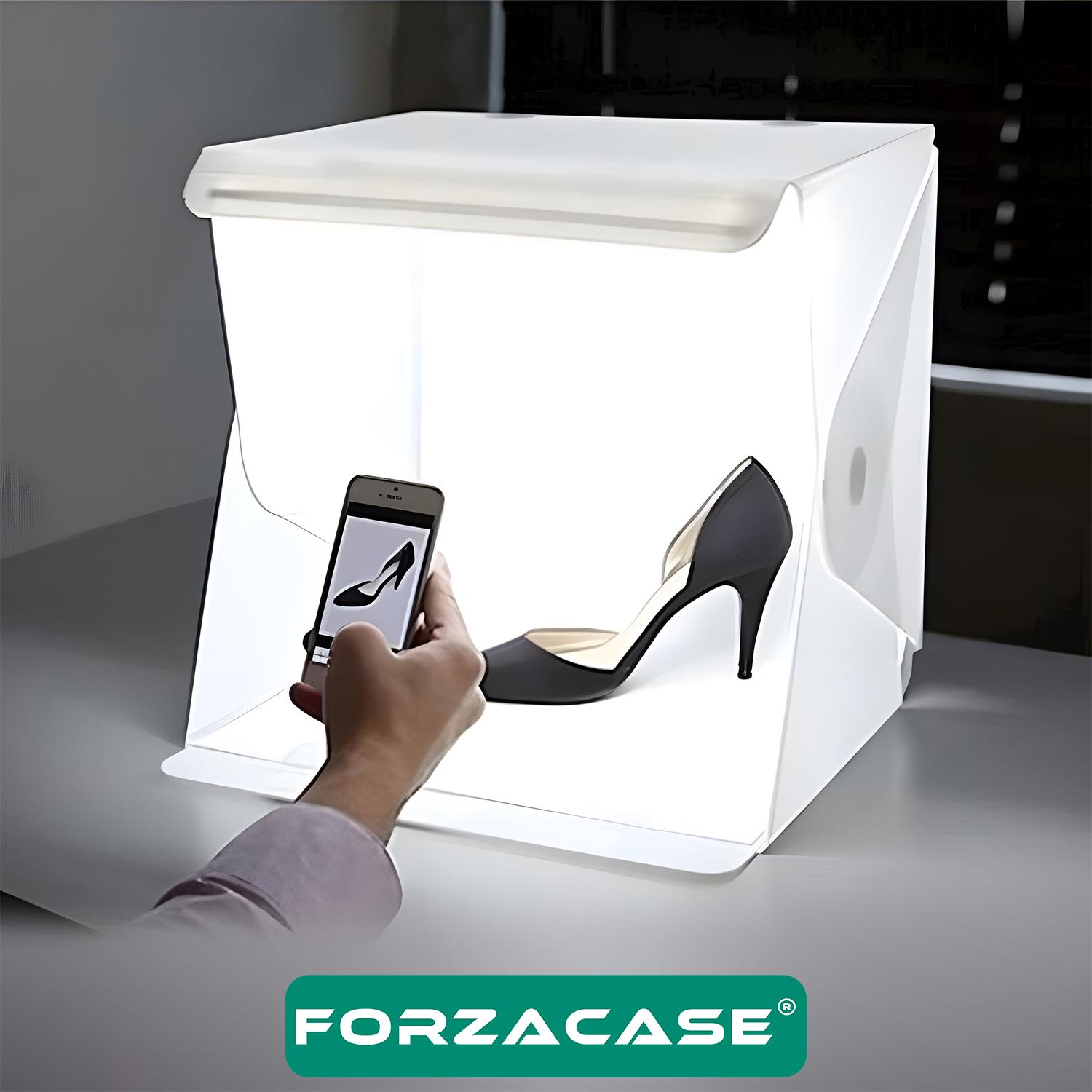 Forzacase%2020x20cm%20Profesyonel%20ışıklı%20Taşıma%20Çantalı%20Ürün%20Fotoğraf%20Çekim%20Standı%20-%20FC629