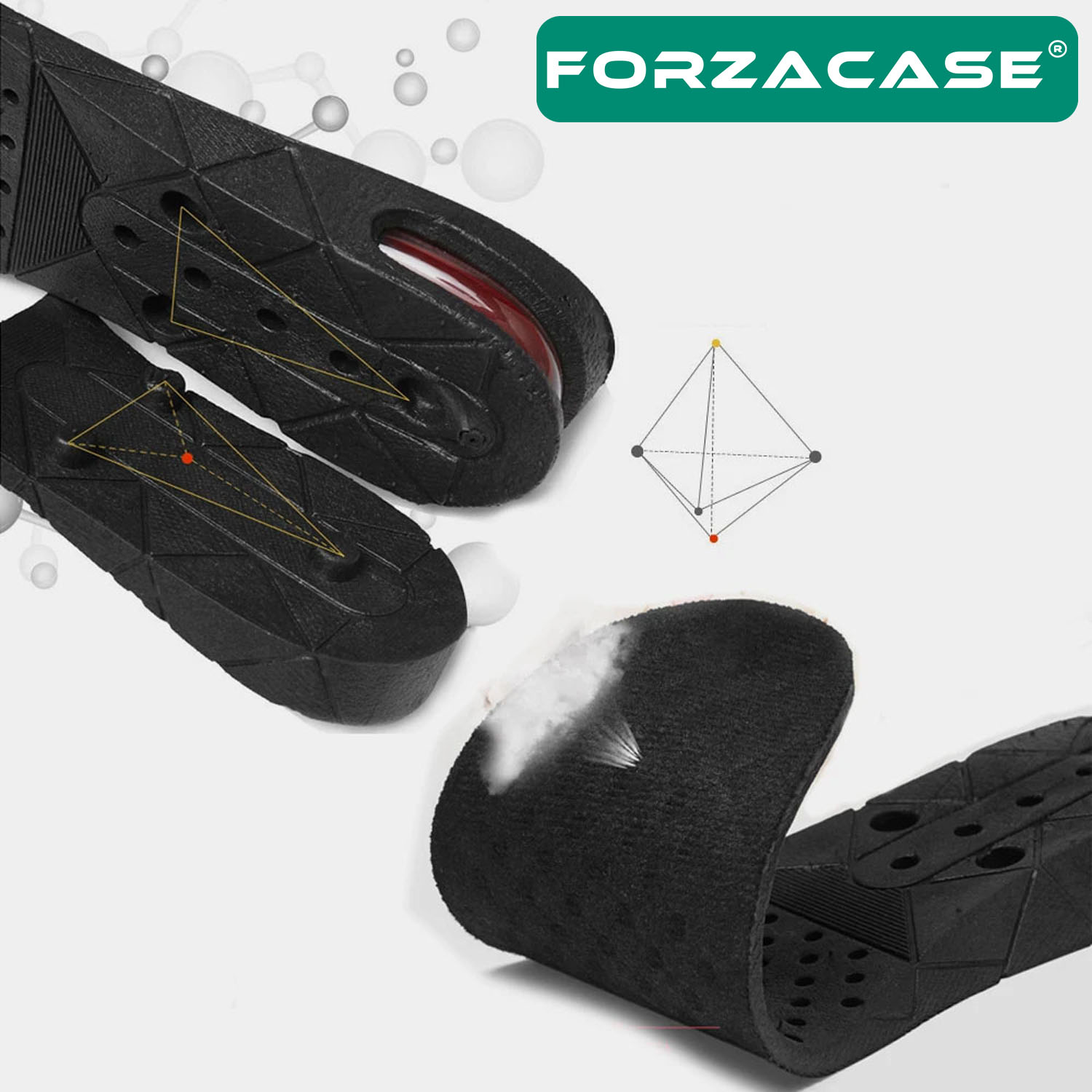 Forzacase%207%20cm%20Boy%20Uzatıcı%20Tabanlık%20Tam%20Boy%20Hava%20Alabilen%20Tasarım%20-%20FC653