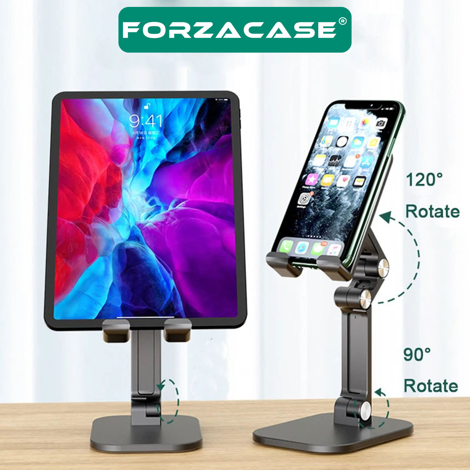 Forzacase%20Masaüstü%20Kademeli%20Ayarlanabilir%20Tablet%20Ve%20Telefon%20Tutucu%20Stand%20-%20FC656