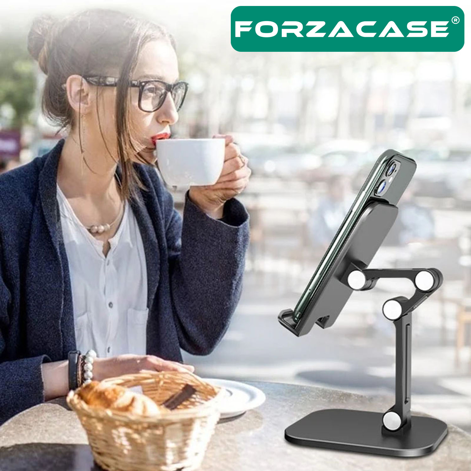 Forzacase%20Masaüstü%20Kademeli%20Ayarlanabilir%20Tablet%20Ve%20Telefon%20Tutucu%20Stand%20-%20FC656