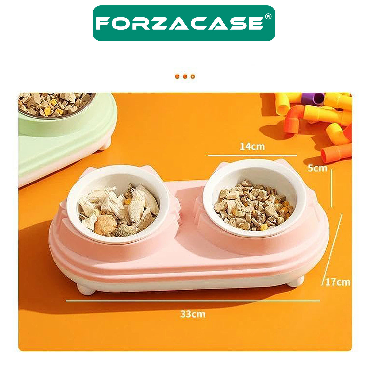 Forzacase%20Kedi%20ve%20Köpekler%20için%20Çiftli%20Mama%20Ve%20Su%20Kabı%20-%20FC662