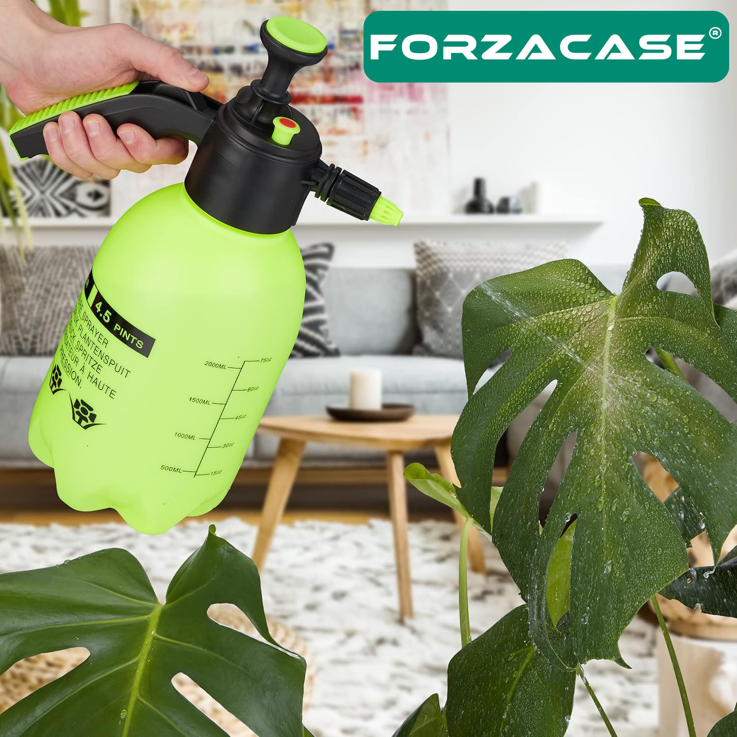 Forzacase%202%20Litre%20Basınçlı%20Su%20Köpük%20Püskürtme%20Sprey%20Şişe%20Çiçek%20Sulama%20İlaçlama%20Araç%20Yıkama%20-%20FC665