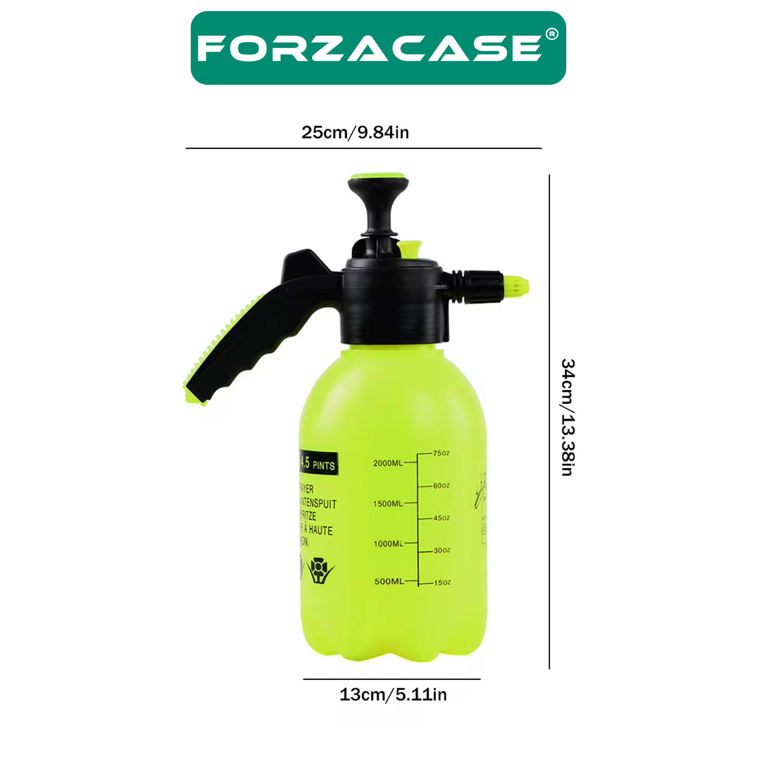 Forzacase%202%20Litre%20Basınçlı%20Su%20Köpük%20Püskürtme%20Sprey%20Şişe%20Çiçek%20Sulama%20İlaçlama%20Araç%20Yıkama%20-%20FC665