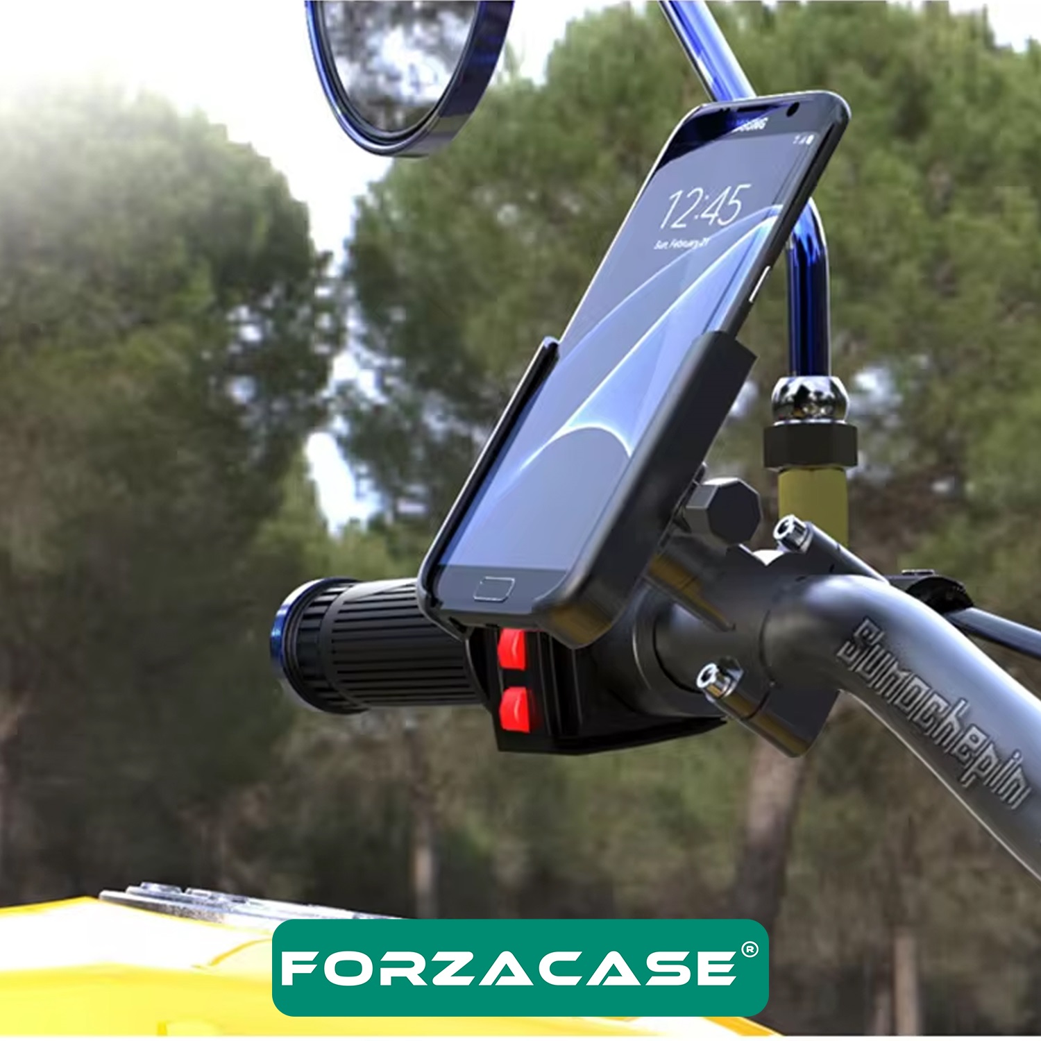 Forzacase%20Bisiklet%20Motosiklet%20Scooter%20için%20Gidon%20Montajlı%20Metal%20Telefon%20Tutucu%20-%20FC687