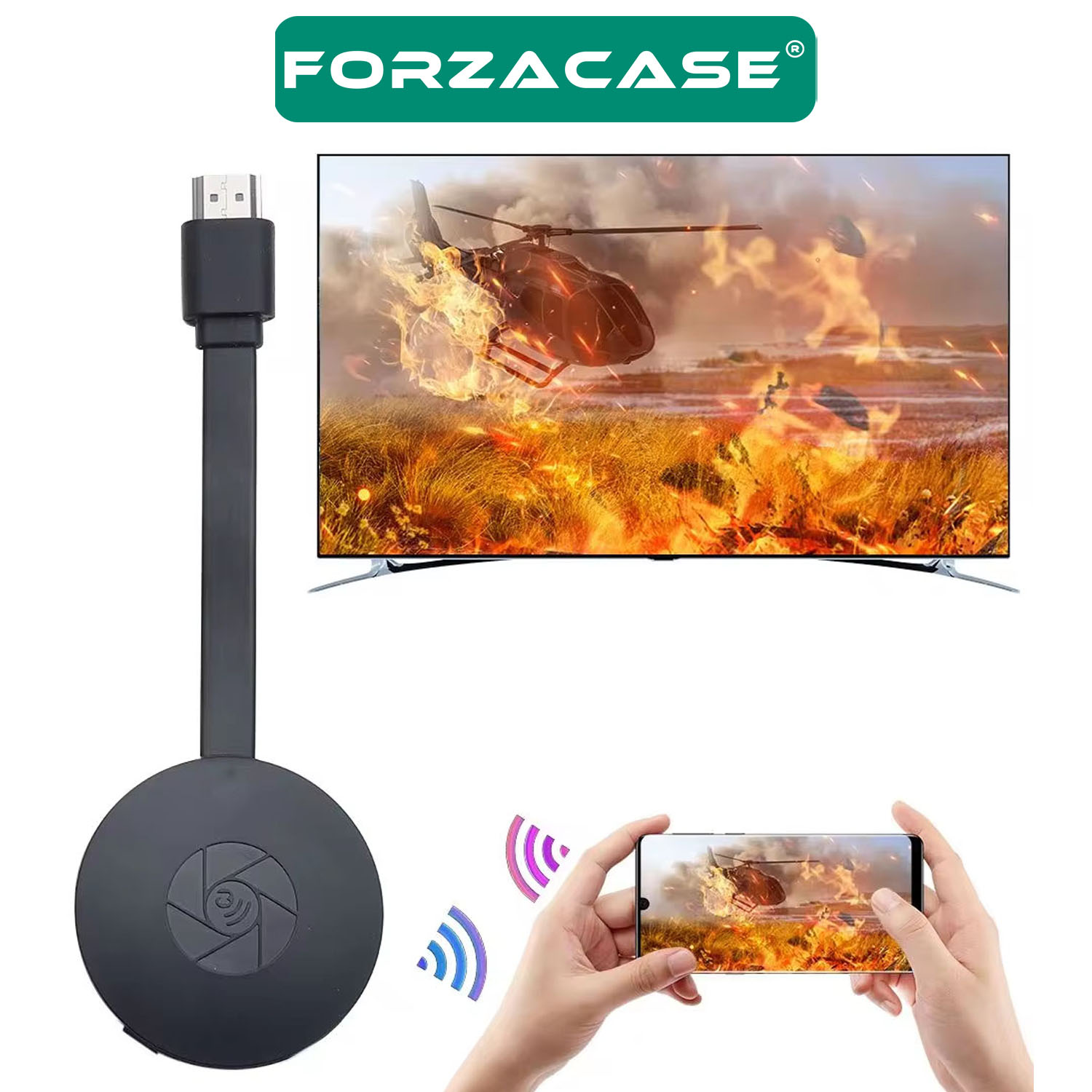 Forzacase%20HDMI%204K%20Çözünürlük%20Kablosuz%20Görüntü%20Ve%20Ses%20Aktarıcı%20/%20Tablet%20Telefondan%20Televizyona%20FC689