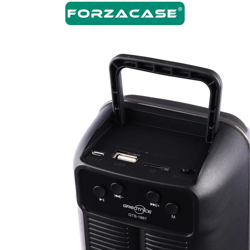 Forzacase%20Taşınabilir%203%20inç%20LED%20Subwoofer%20Kablosuz%20BT%20Hoparlör-Radyo-USB-TF%20Cart%20-%20FC696