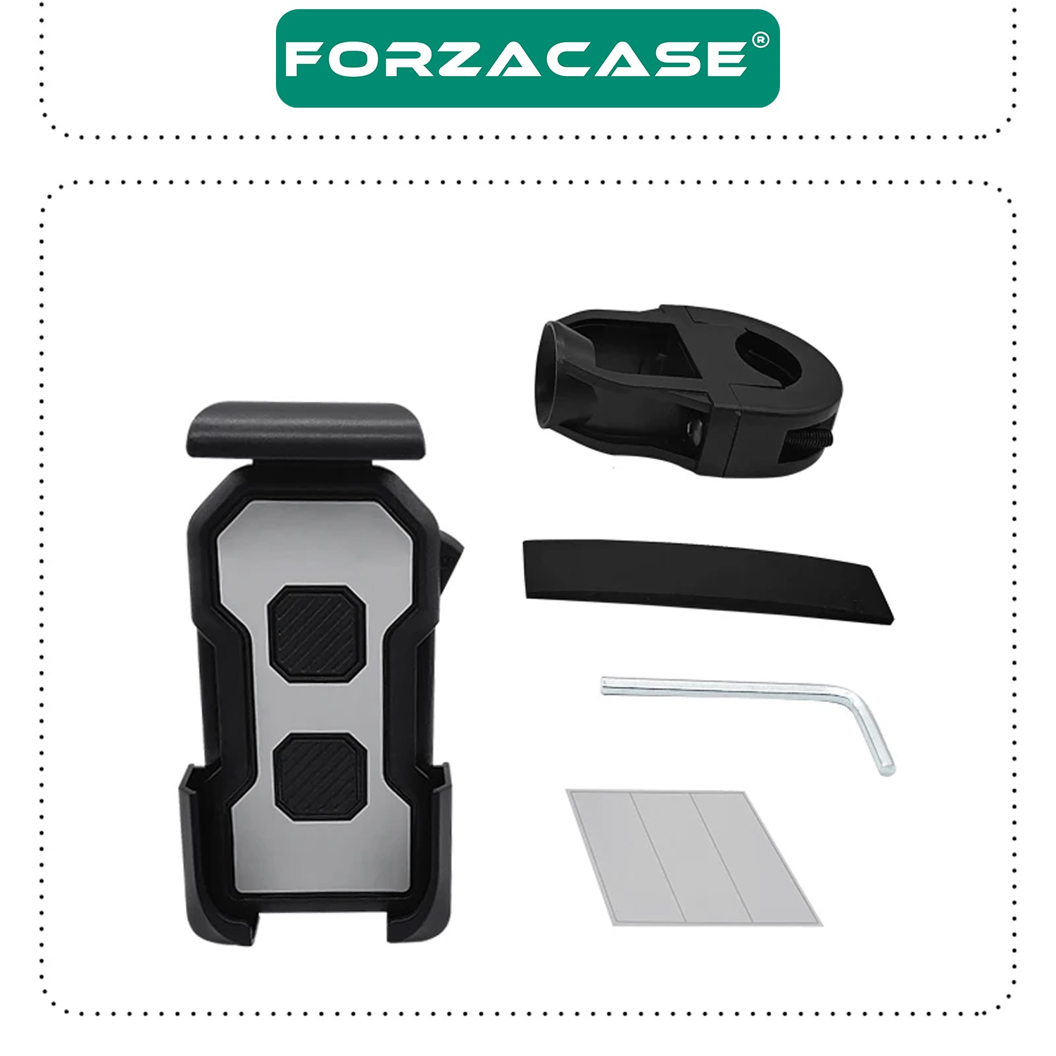 Forzacase%20Bisiklet%20Motosiklet%20Scooter%20için%20Gidon%20Montajlı%20Telefon%20Tutucu%20-%20FC698