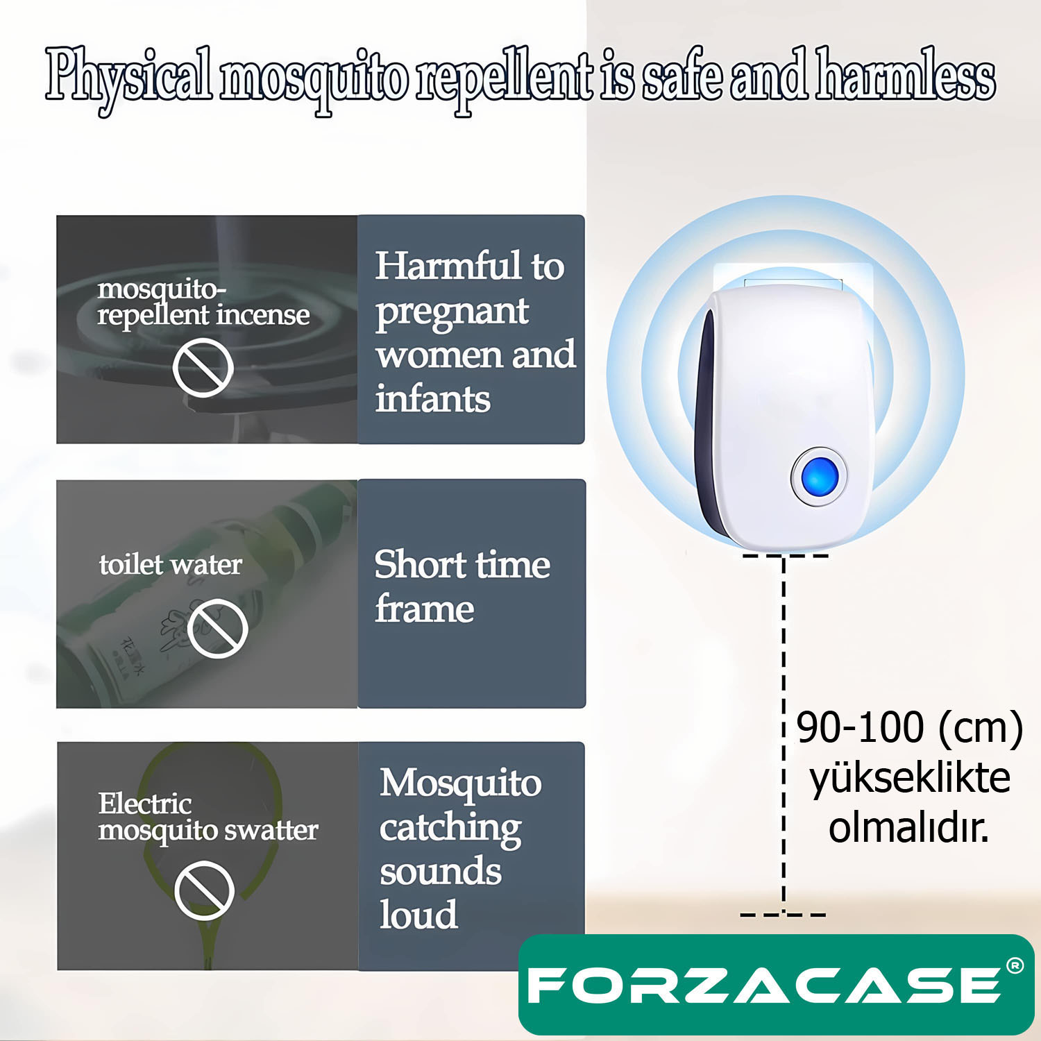 Forzacase%20Ultrasonic%20Böcek%20Sivri%20Sinek%20Fare%20Ve%20Haşere%20Kovucu%20Cihaz%20-%20FC699