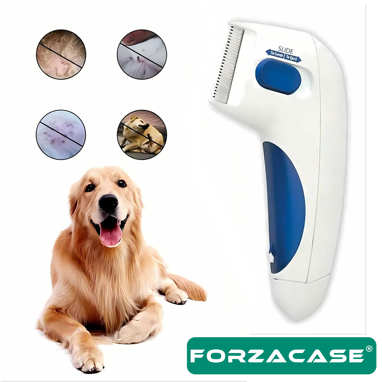 Forzacase%20Kedi%20ve%20Köpekler%20için%20Pire%20Doktoru%20Elektronik%20Pire%20Tarağı%20Kıtık%20Açıcı%20-%20FC700