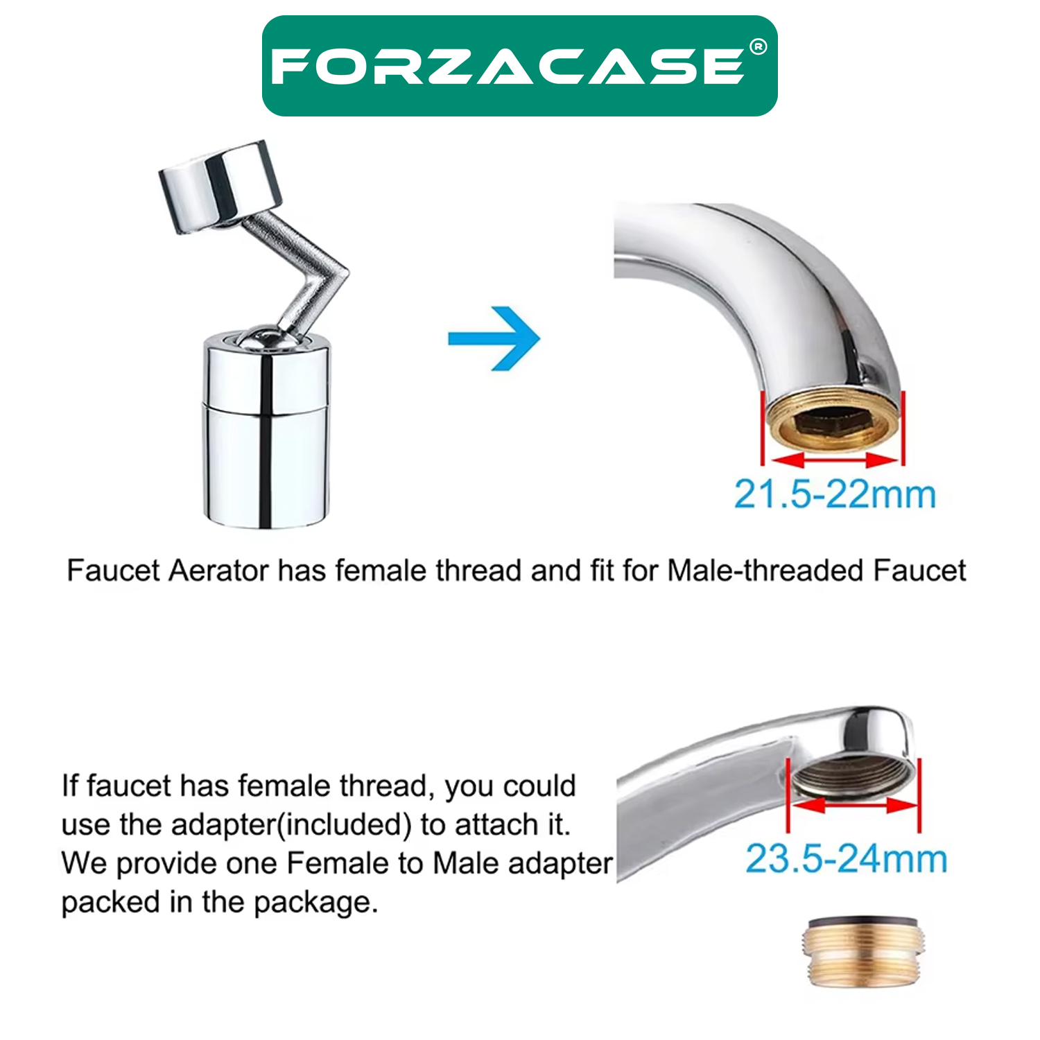 Forzacase%20Banyo%20Mutfak%20için%20720%20Derece%20Dönebilen%20Musluk%20Başlığı%20-%20FC707