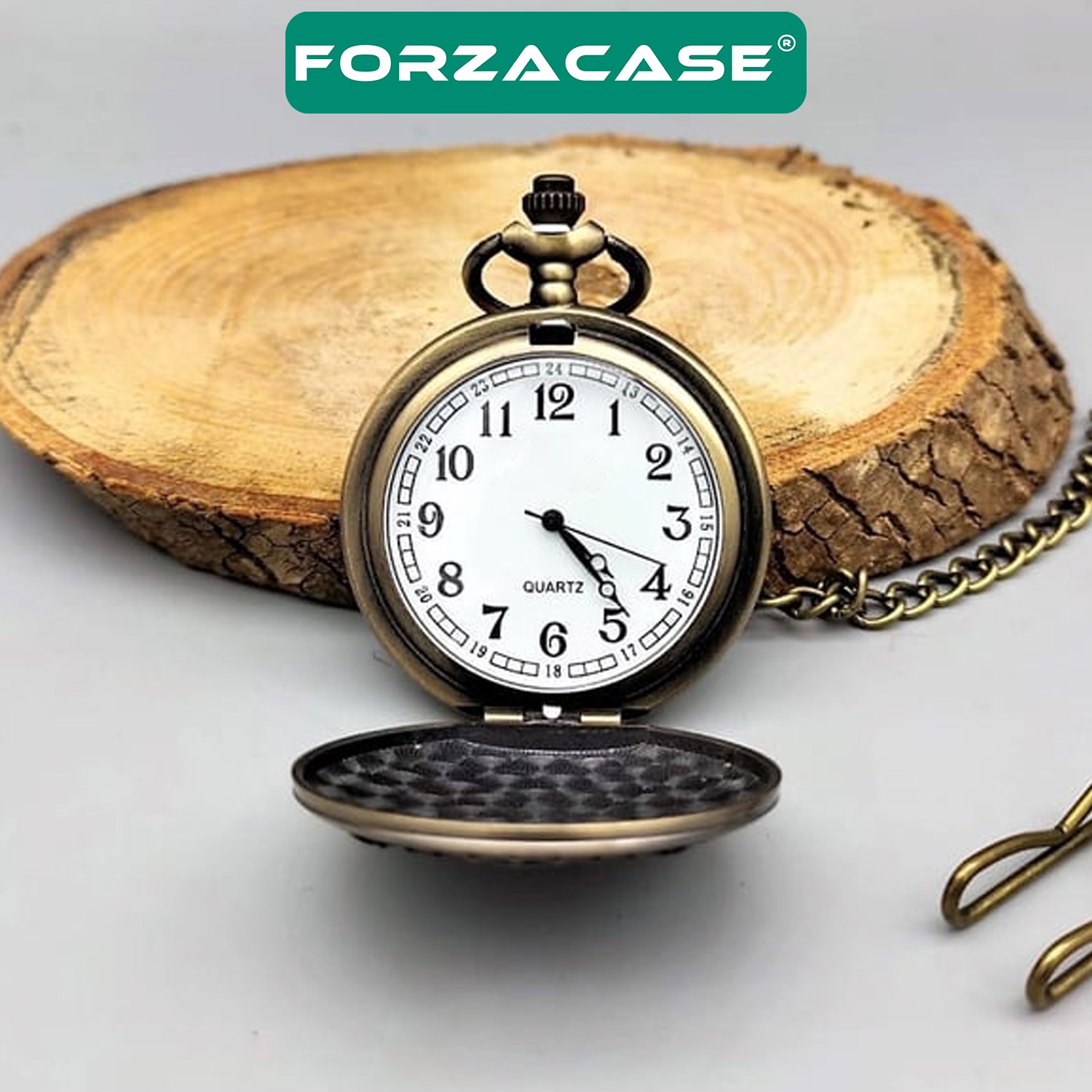 Forzacase%20Retro%20Vintage%20Özel%20Bronz%20Osmanlı%20Tuğra%20İşlemeli%20Köstekli%20Cep%20Saati%20-%20FC727