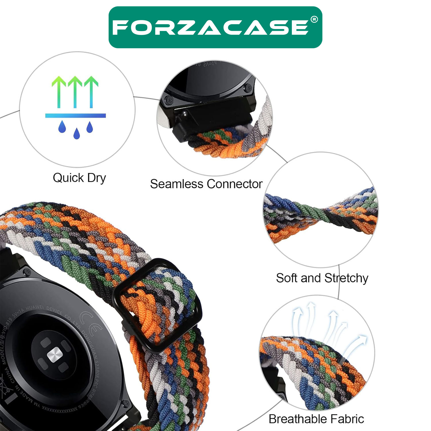 Forzacase%20Amazfit%20GTR%202%20/%202e%2047mm%20ile%20uyumlu%20Esnek%20Hasır%20Örgü%20Tokalı%20Kordon%20Kayış%20-%20FC739