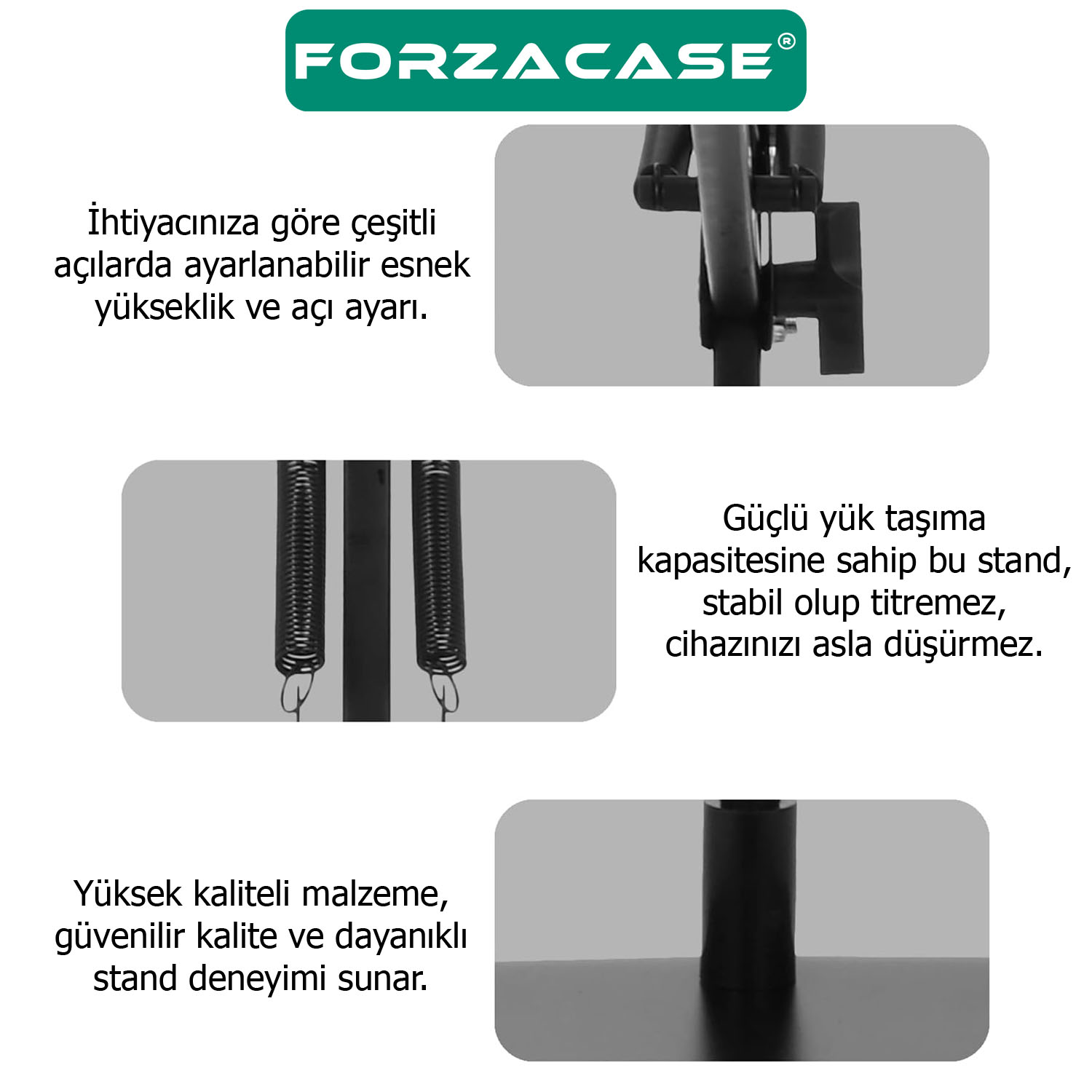 Forzacase%20Masaüstü%20360%20Derece%20Ayarlanabilir%20Akrobatik%20Tablet%20ve%20Telefon%20Tutucu%20Stand%20-%20FC759