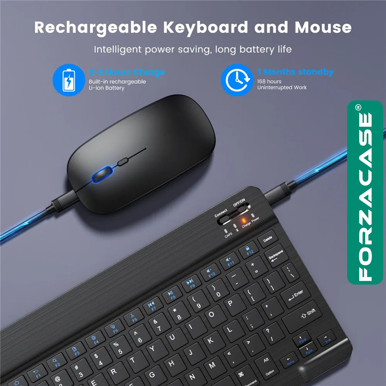 Forzacase%20Tablet%20ve%20Telefonlar%20için%20Şarjlı%20Kare%20Tuşlu%20Bluetooth%20Kablosuz%20Klavye%20Mouse%20Seti%20-%20FC760