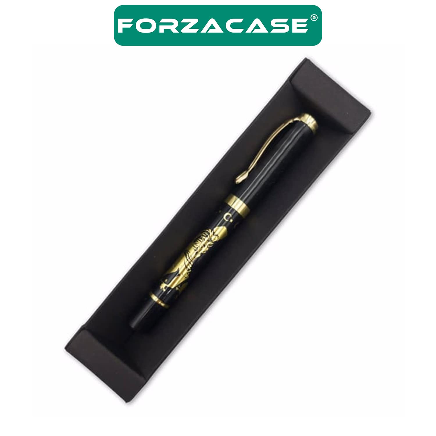 Forzacase%20Atatürk%20İşlemeli%20Kutulu%20Metal%20Roller%20Kalem%20Siyah%20Gold%20-%20FC761