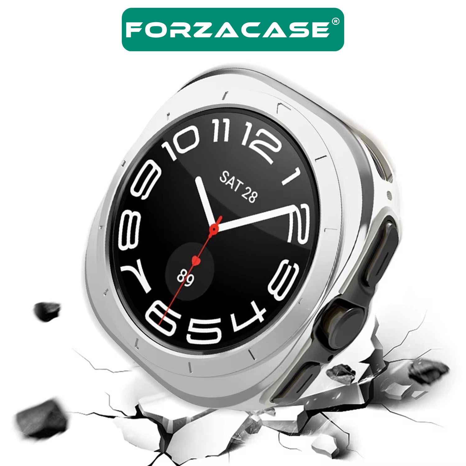 Forzacase%20Samsung%20Galaxy%20Watch%207%20Ultra%2047mm%20ile%20uyumlu%20Önü%20Açık%20Silikon%20Kılıf%20-%20FC764