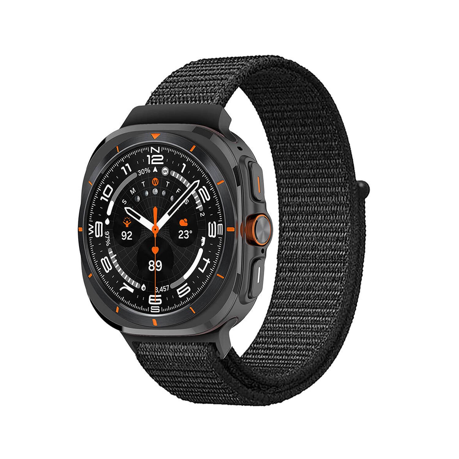 Forzacase%20Samsung%20Galaxy%20Watch%207%20Ultra%20için%20Esnek%20Hasır%20Örgü%20Kordon%20Kayış%20-%20FC782