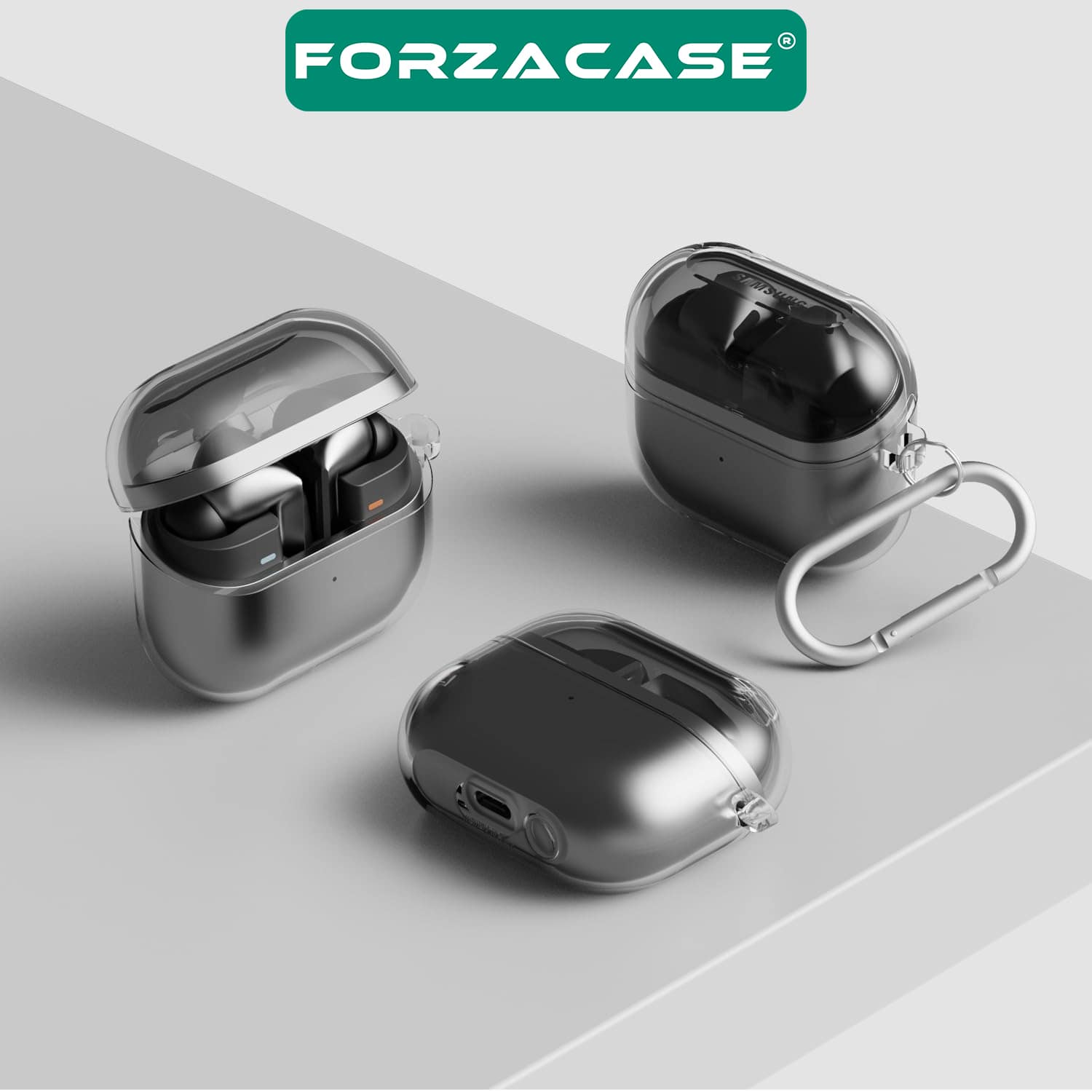 Forzacase%20Samsung%20Galaxy%20Buds%203%20uyumlu%20Şeffaf%20Anahtar%20Askılıklı%20Bluetooth%20Kulaklık%20Kılıfı%20-%20FC791