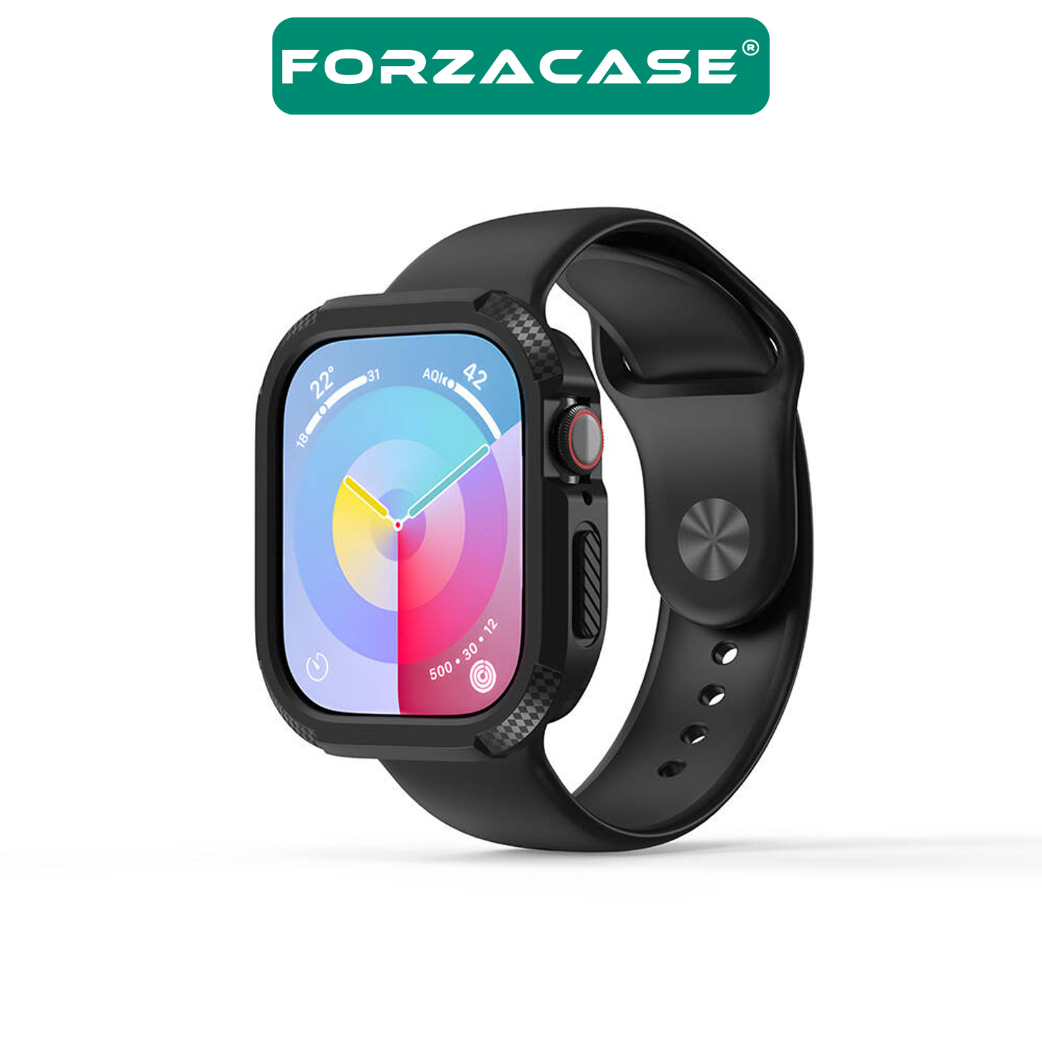 Forzacase%20Apple%20Watch%2010%2042mm%20ile%20uyumlu%20Önü%20Açık%20Armor%20Silikon%20TPU%20Kasa%20Koruyucu%20Kılıf%20-%20FC794