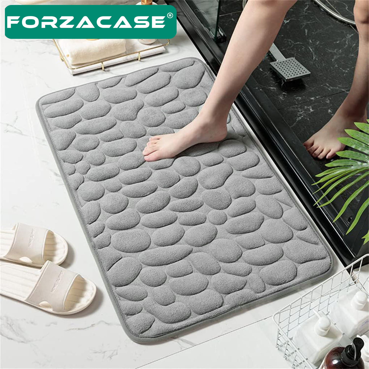 Forzacase%20Kaymaz%20Taban%20Hafızalı%20Köpük%20Banyo%20Paspası%20-%20FC796