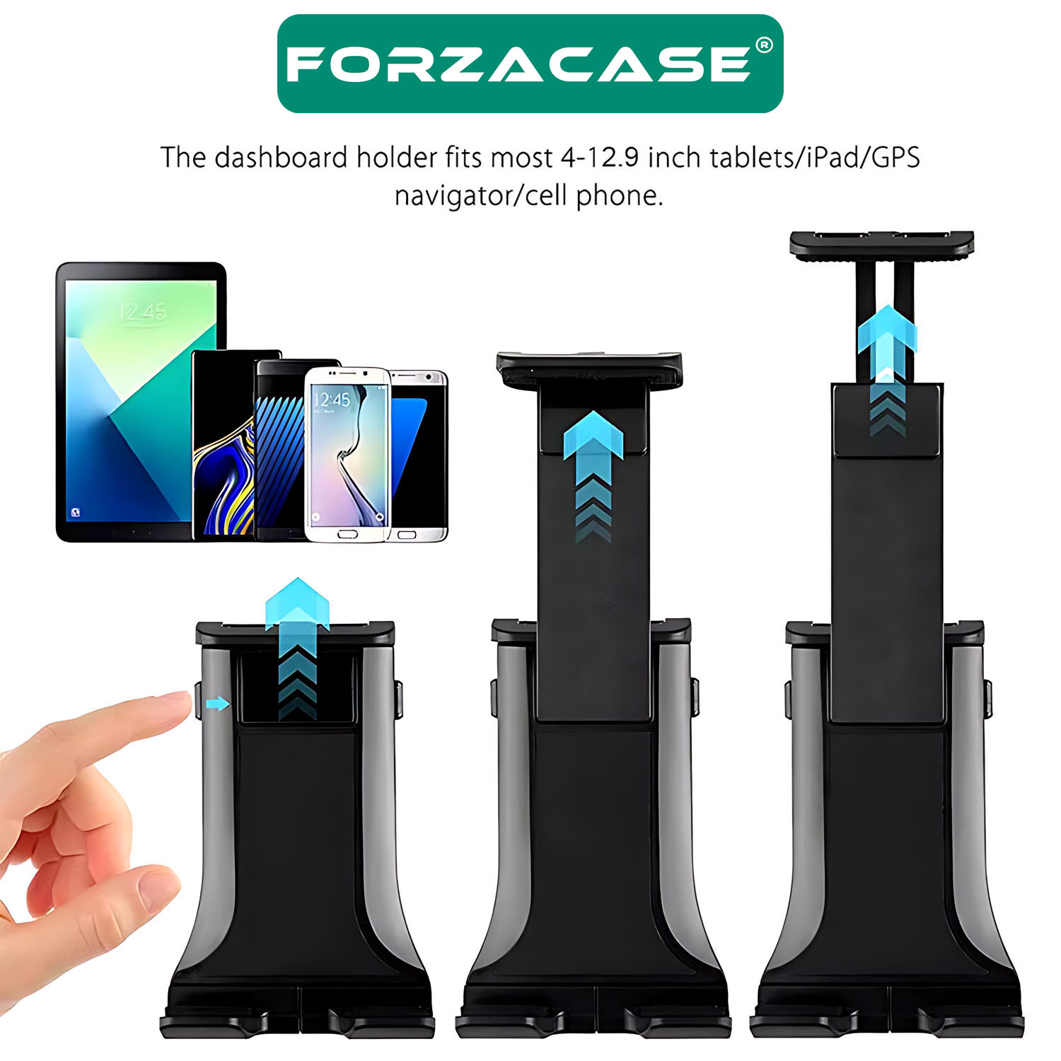 Forzacase%20360%20Derece%20Döner%20Araç%20İçi%20Torpido%20ve%20Cam%20Vantuzlu%20Telefon%20Tablet%20Tutucu%20-%20FC802