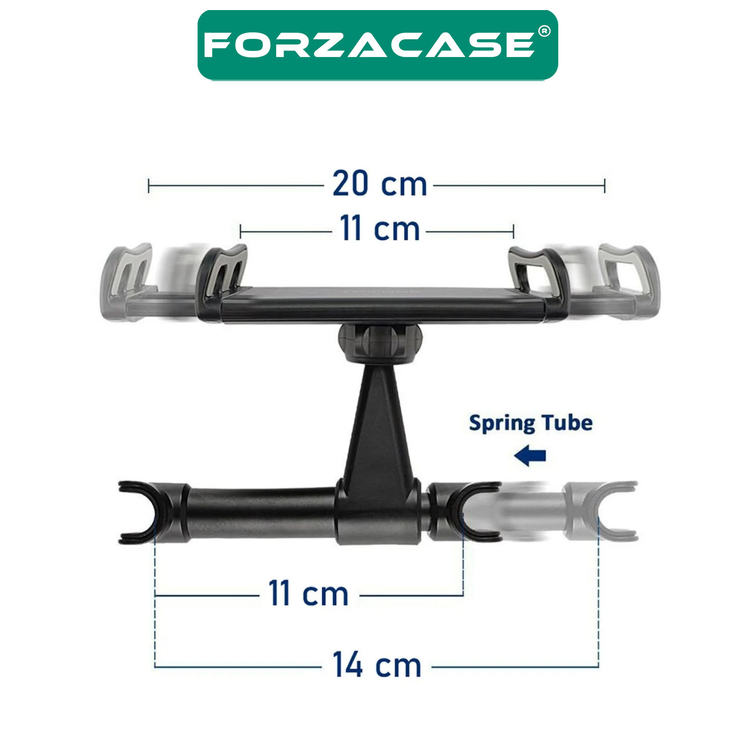 Forzacase%20Araç%20İçi%20Koltuk%20Arkası%20Ayarlanabilir%20Tablet%20Telefon%20Tutucu%20-%20FC803