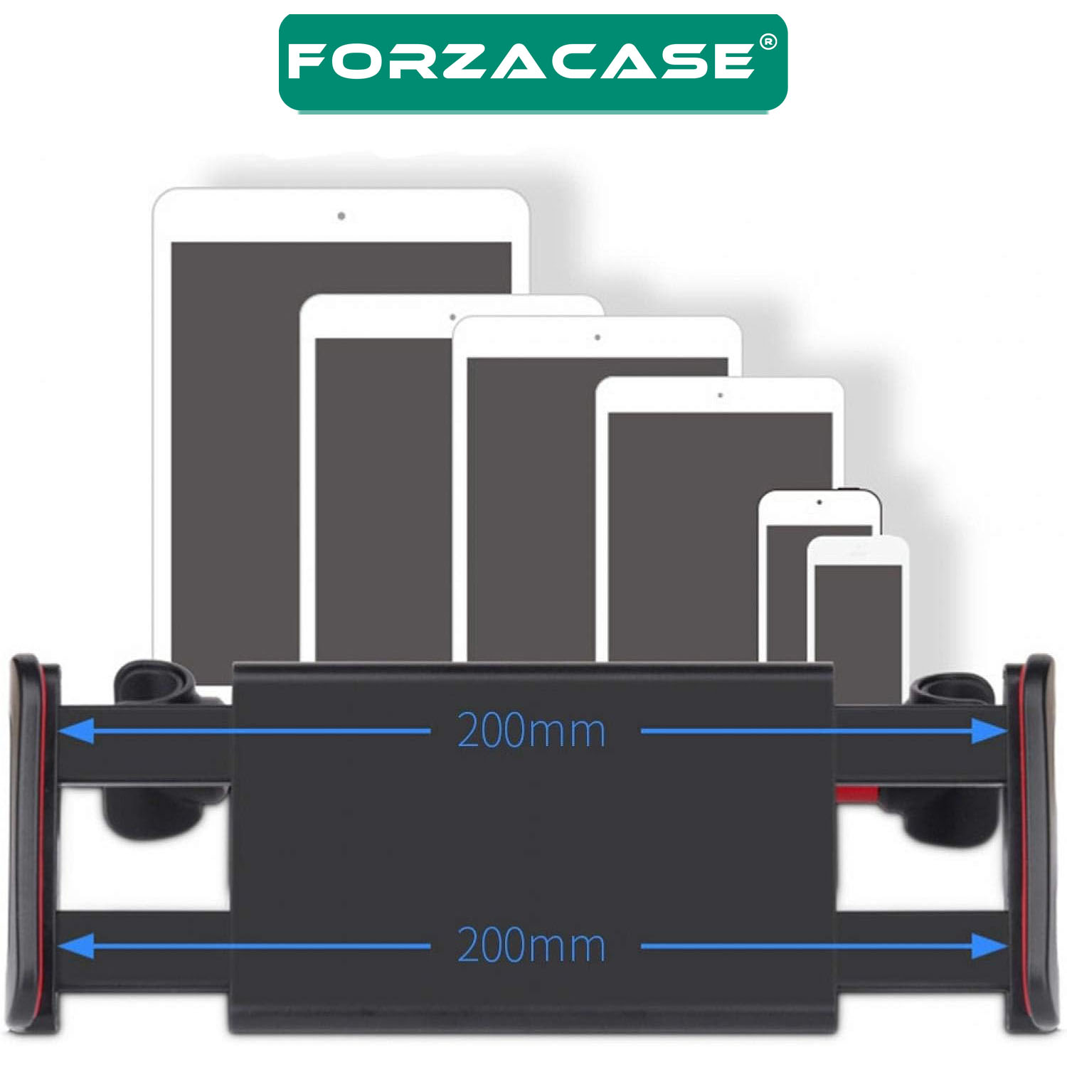 Forzacase%20Araç%20İçi%20Koltuk%20Arkası%20Ayarlanabilir%20Tablet%20Telefon%20Tutucu%20-%20FC803