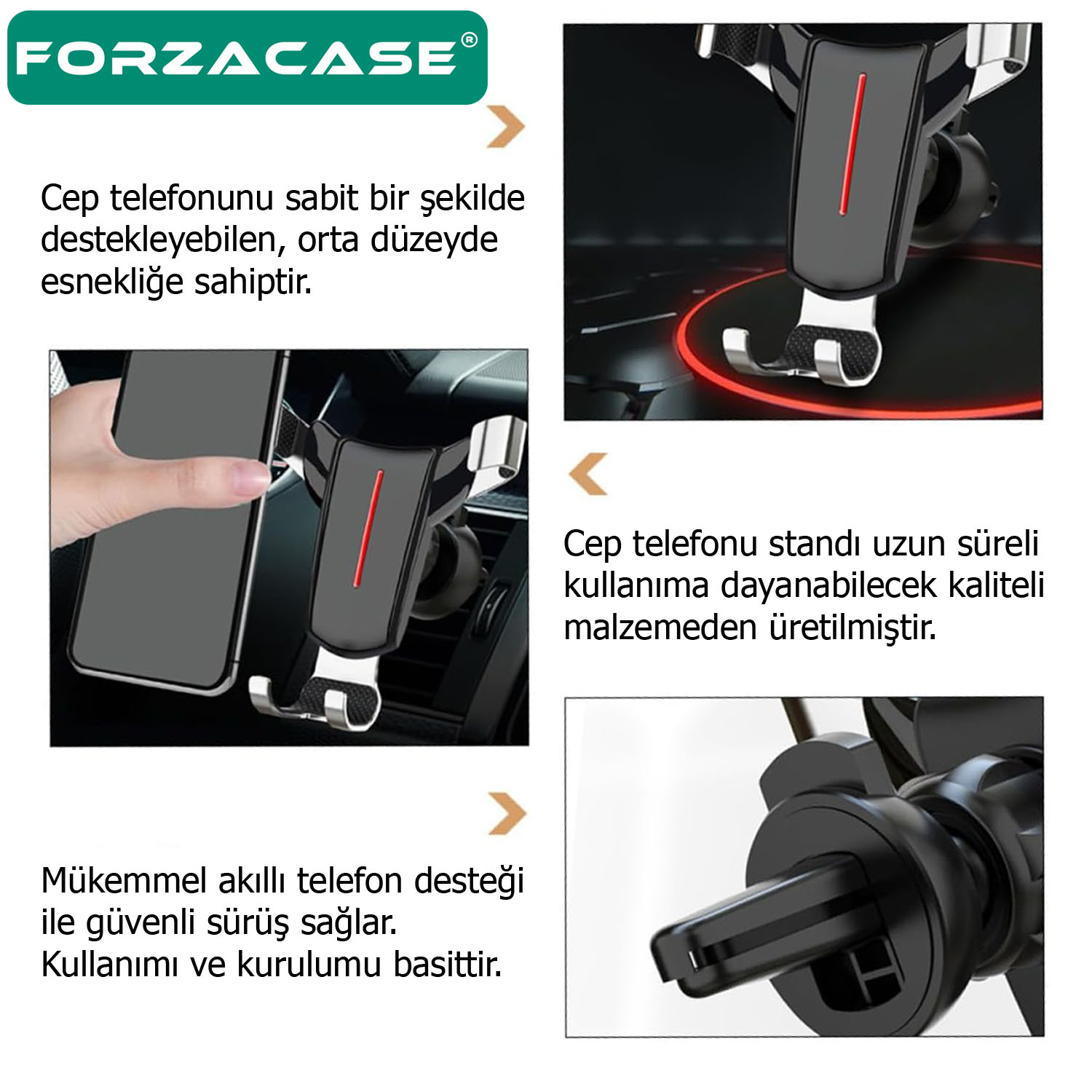 Forzacase%20360%20Derece%20Dönebilen%20Havalandırmadan%20Bağlantılı%203%20Kollu%20Araç%20İçi%20Telefon%20Tutucu%20-%20FC806