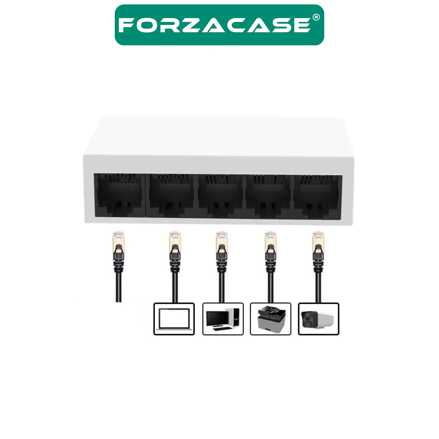 Forzacase%205%20Port%20100%20Mbps%20Ethernet%20Switch%20Hub%20Çoklayıcı%20-%20FC831