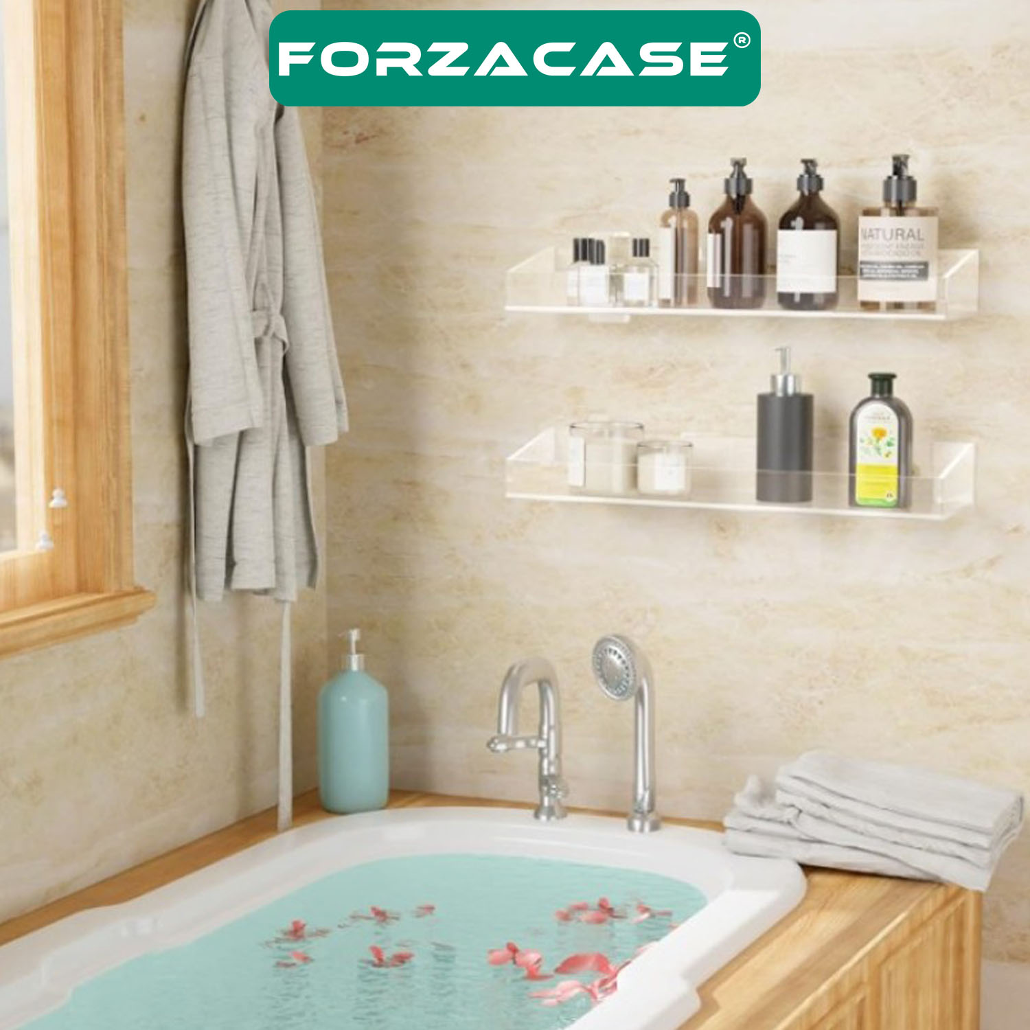 Forzacase%202%20Adet%20Yapışkan%20Monteli%20Şık%20ve%20Minimalist%20Tasarımlı%20Akrilik%20Şeffaf%20Duvar%20Banyo%20Mutfak%20Rafı%20FC857