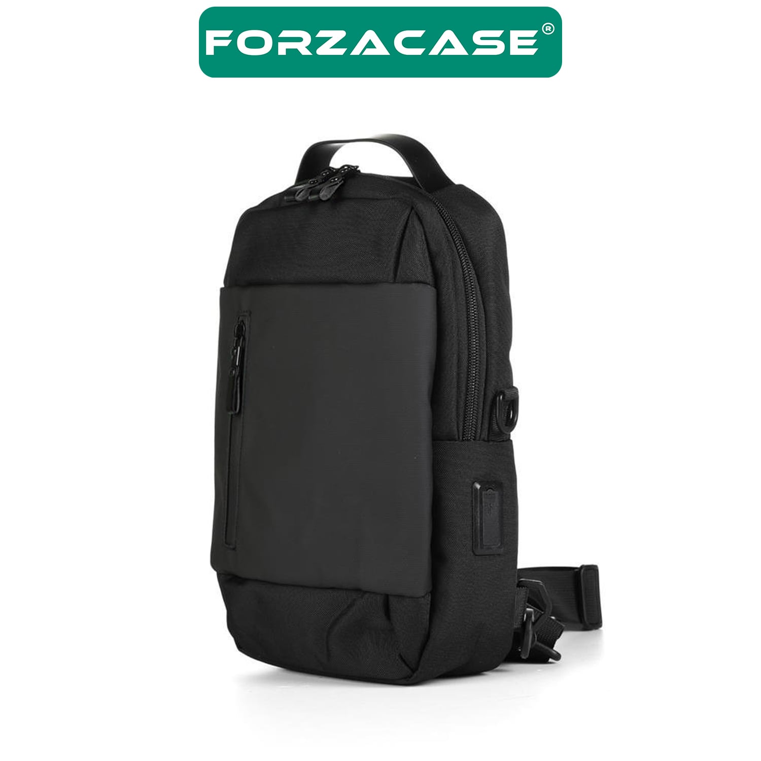 Forzacase%20Unisex%20Siyah%20Suya%20Dayanıklı%20Tek%20Omuz%20Askılı%20Göğüs%20ve%20Omuz%20Çantası%20-%20FC866