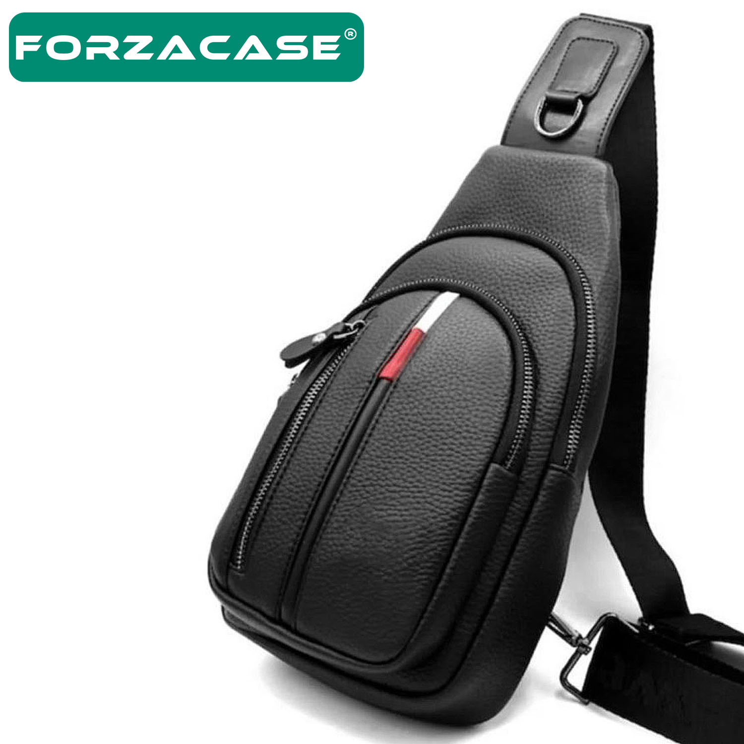 Forzacase%20Unisex%20Su%20Geçirmez%20Kulaklık%20Çıkışlı%202%20Bölmeli%20Suni%20Deri%20Çapraz%20Göğüs%20ve%20Sırt%20Çantası%20FC869