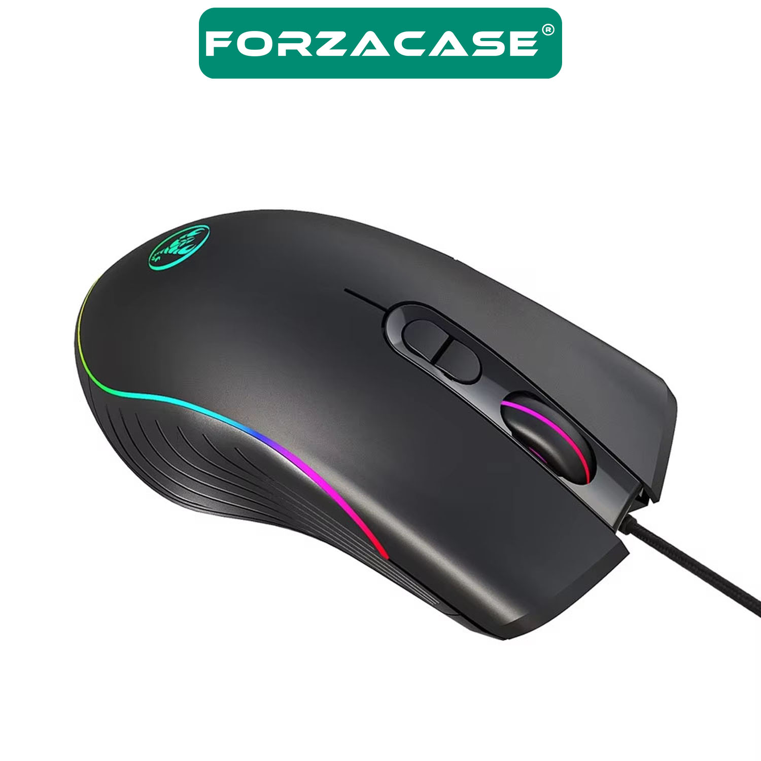 Forzacase%20RGB%20Işıklı%20Örgü%20Kablolu%207200%20DPI%20Makrolu%207%20Tuş%20Gaming%20Oyuncu%20Mouse%20-%20FC872