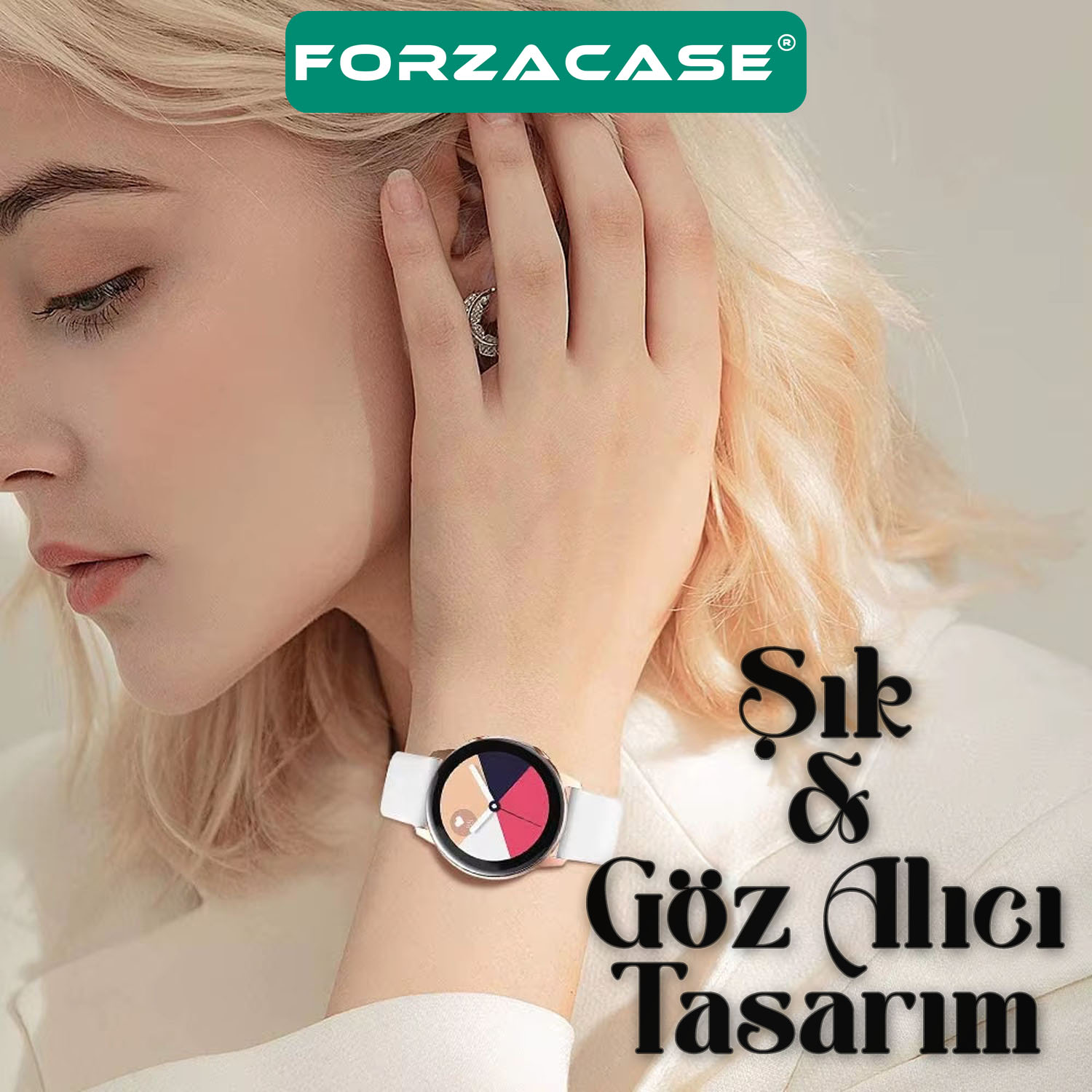 Forzacase%20Huawei%20Watch%20GT3%20SE%20ile%20uyumlu%20Yumuşak%20Jel%20Şık%20Silikon%20Kordon%20Kayış%20-%20FC875