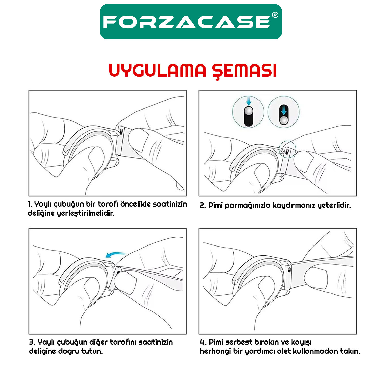 Forzacase%20Samsung%20Gear%20S2%20/%20S3%20/%20S3%20Frontier%20ile%20uyumlu%20Silikon%20Kordon%20Kayış%20-%20FC876