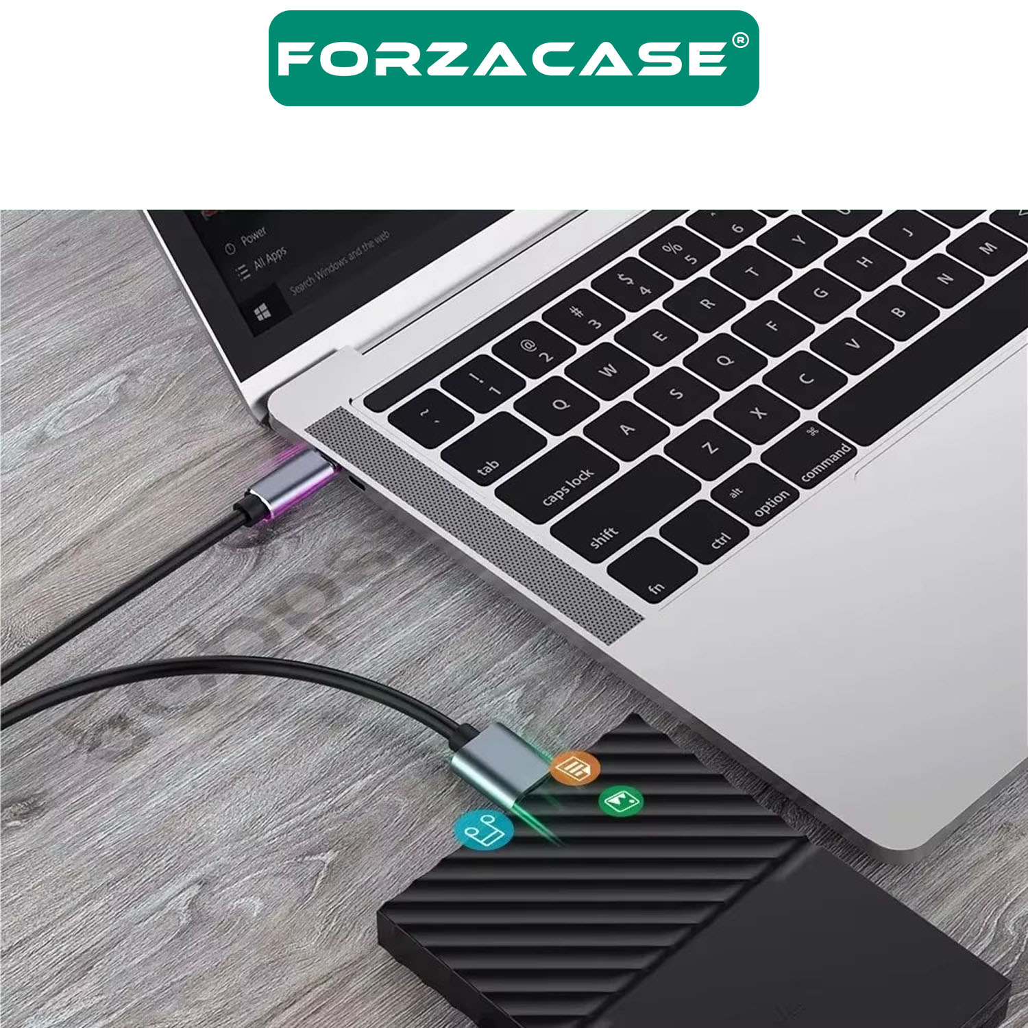 Forzacase%20Type-C%20to%20Micro%20B%203.0%20Şarj%20ve%20Data%20Veri%20Kablosu%205%20Gbps%205V3A%2050%20cm%20-%20FC884