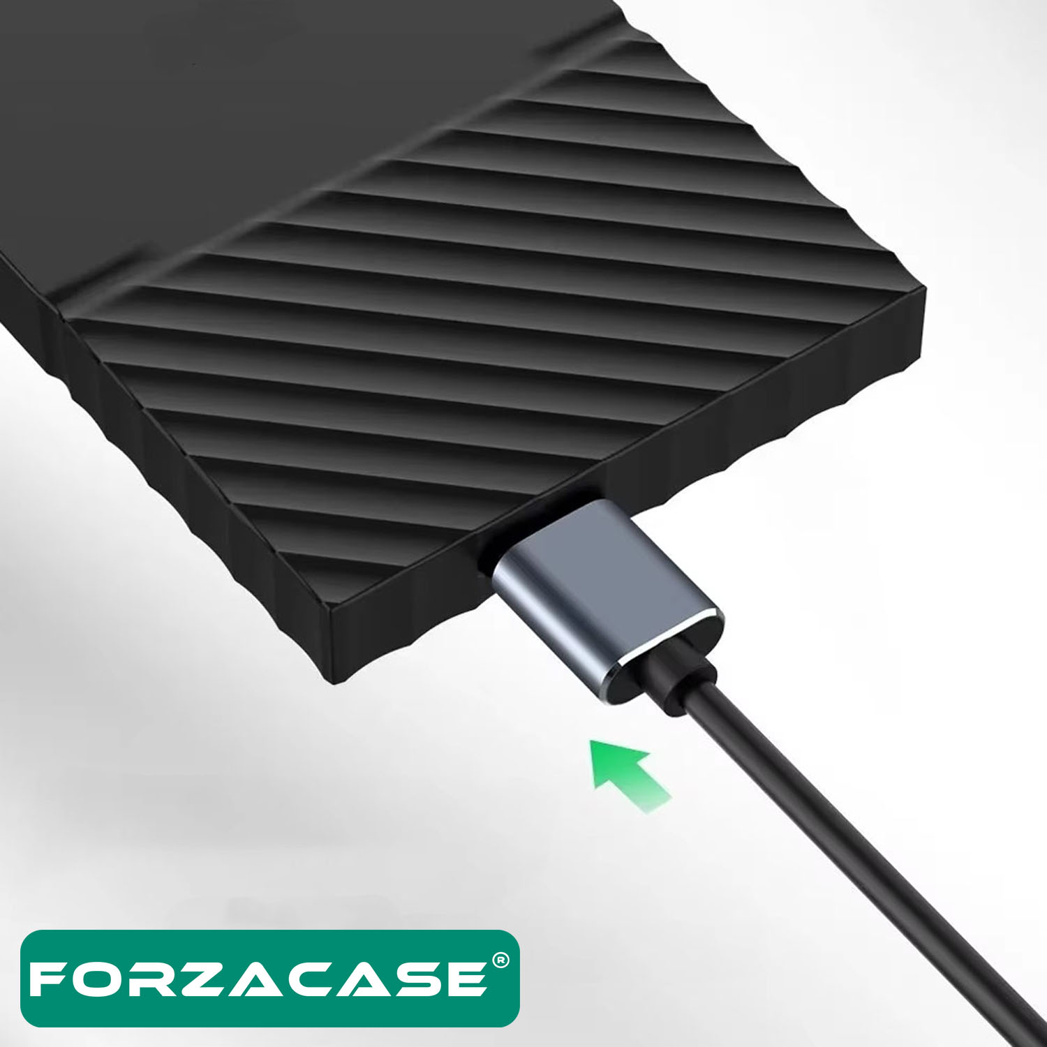 Forzacase%20Type-C%20to%20Micro%20B%203.0%20Şarj%20ve%20Data%20Veri%20Kablosu%205%20Gbps%205V3A%2050%20cm%20-%20FC884