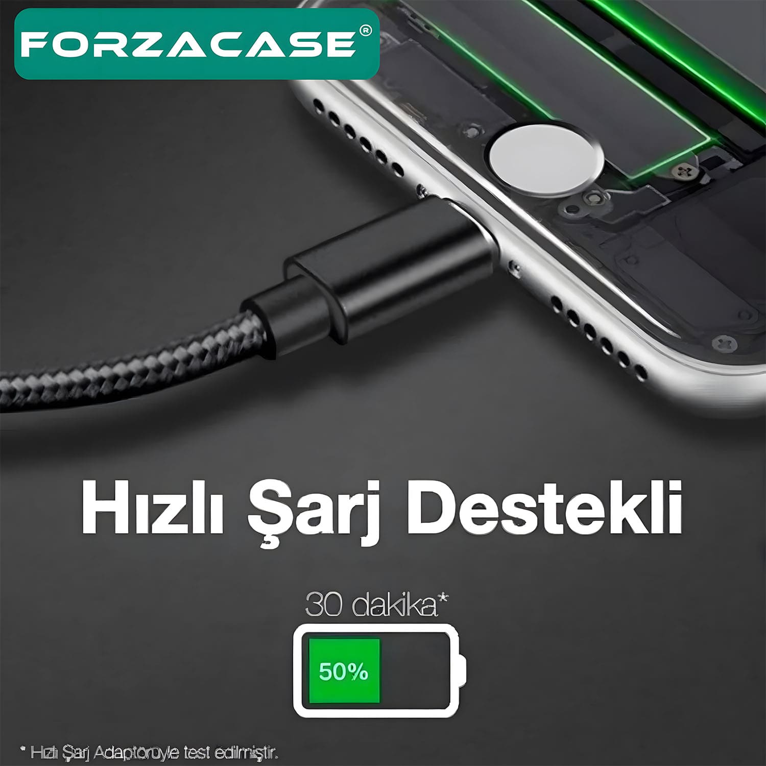 Forzacase%2060W%203A%20Type-C%20to%20Type-C%20Çevirici%20Şarj%20ve%20Data%20Kablosu%2020cm%20-%20FC892