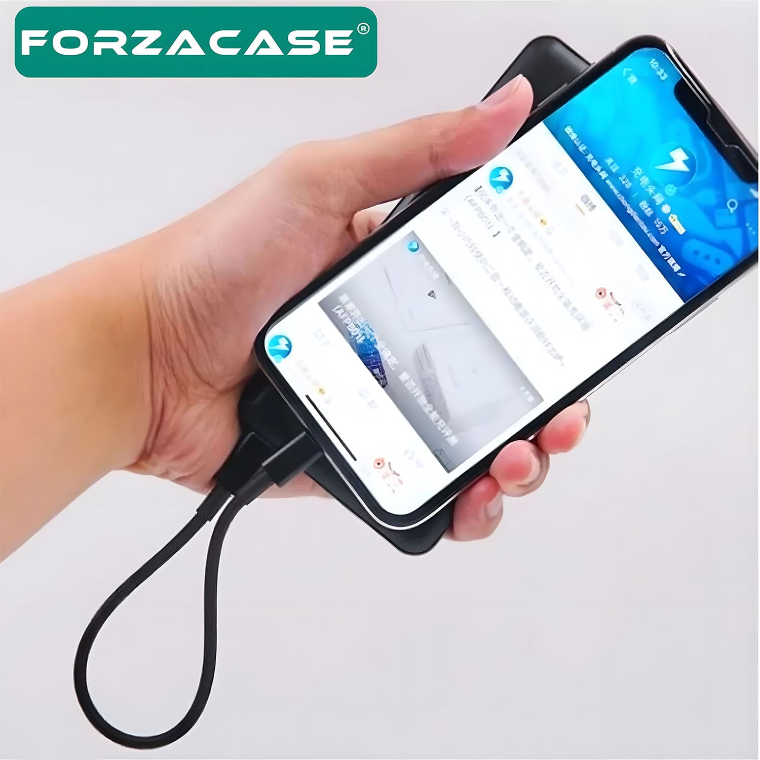 Forzacase%2060W%203A%20Type-C%20to%20Type-C%20Çevirici%20Şarj%20ve%20Data%20Kablosu%2020cm%20-%20FC892