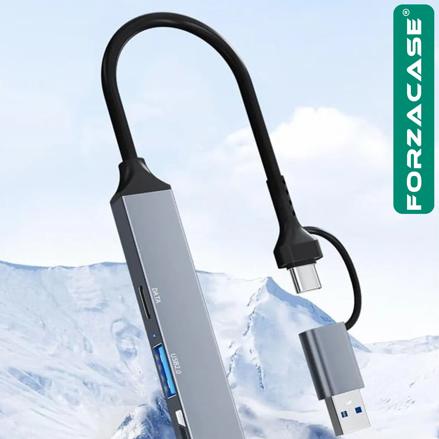 Forzacase%20Type-C%20/%20USB%20Multi%20Giriş%20Kart%20Okuyucu%20Çevirici%20SD/TF%20USB%203.0/2.0%205Gbps%20Veri%20Aktarımı%20FC901