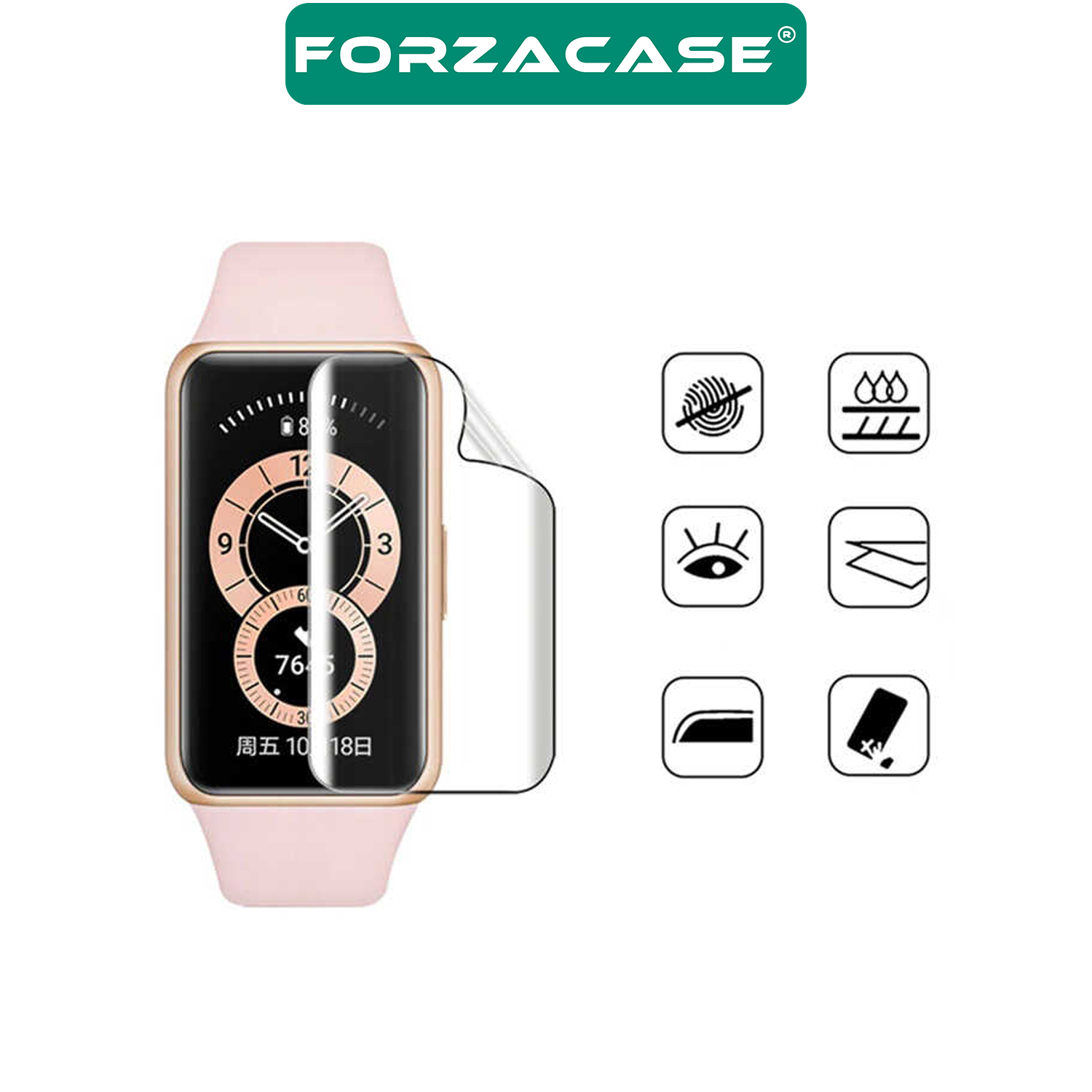 Forzacase%20Huawei%20Watch%20Fit%202%20ile%20uyumlu%20Hydrogel%20Esnek%20Ekran%20Koruma%20Filmi%20-%20FC250